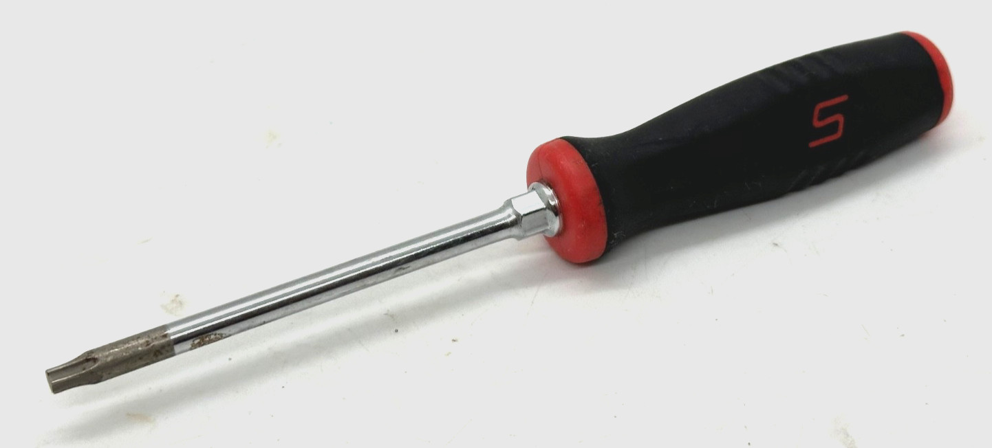 🇺🇸 NEW SNAP ON Tools T20 TORX Driver Screwdriver RED Soft Grip Star Bit Mini