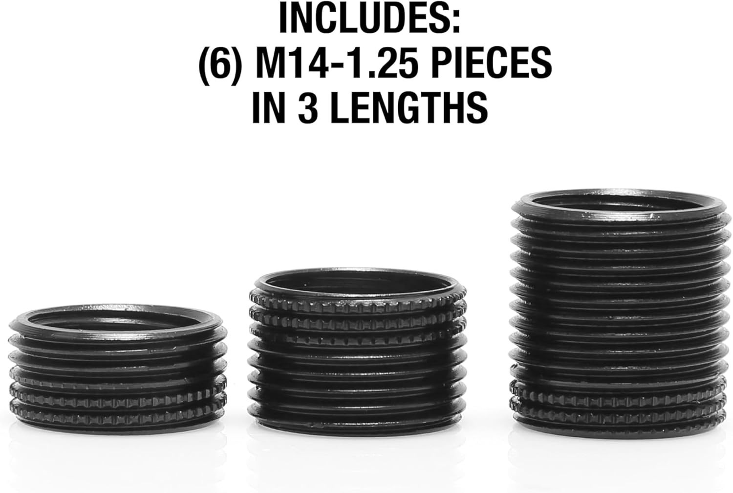 OEMTOOLS 25648 Fix-A-Thread Spark Plug Saver Inserts, Metric, M14-1.25, Black