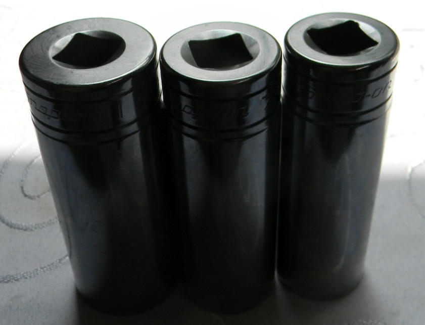 SNAP-ON 1/2″ DR 3PC SAE 12PT DEEP CHROME SOCKETS 13/16″ S261, 7/8″ S281, 1″ S321