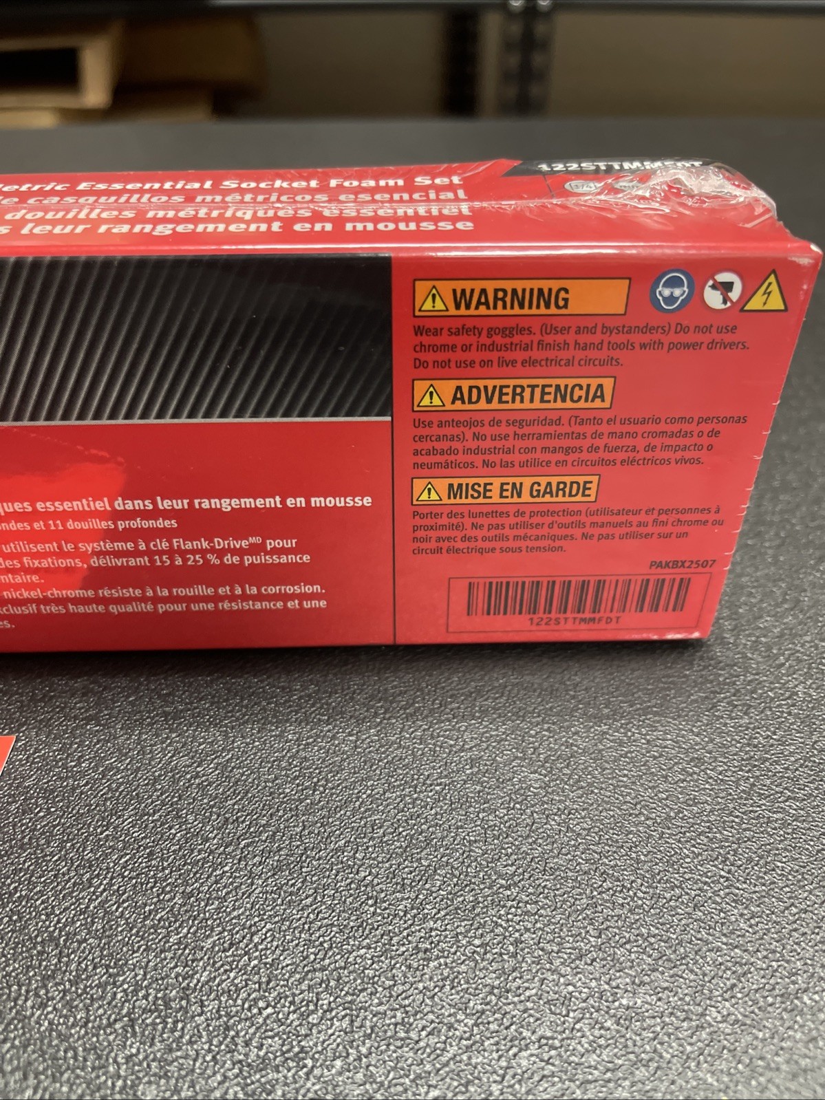 New Snap-on 22pc 1/4″ drive Metric Shallow & Deep Socket Set 122STTMMFDT
