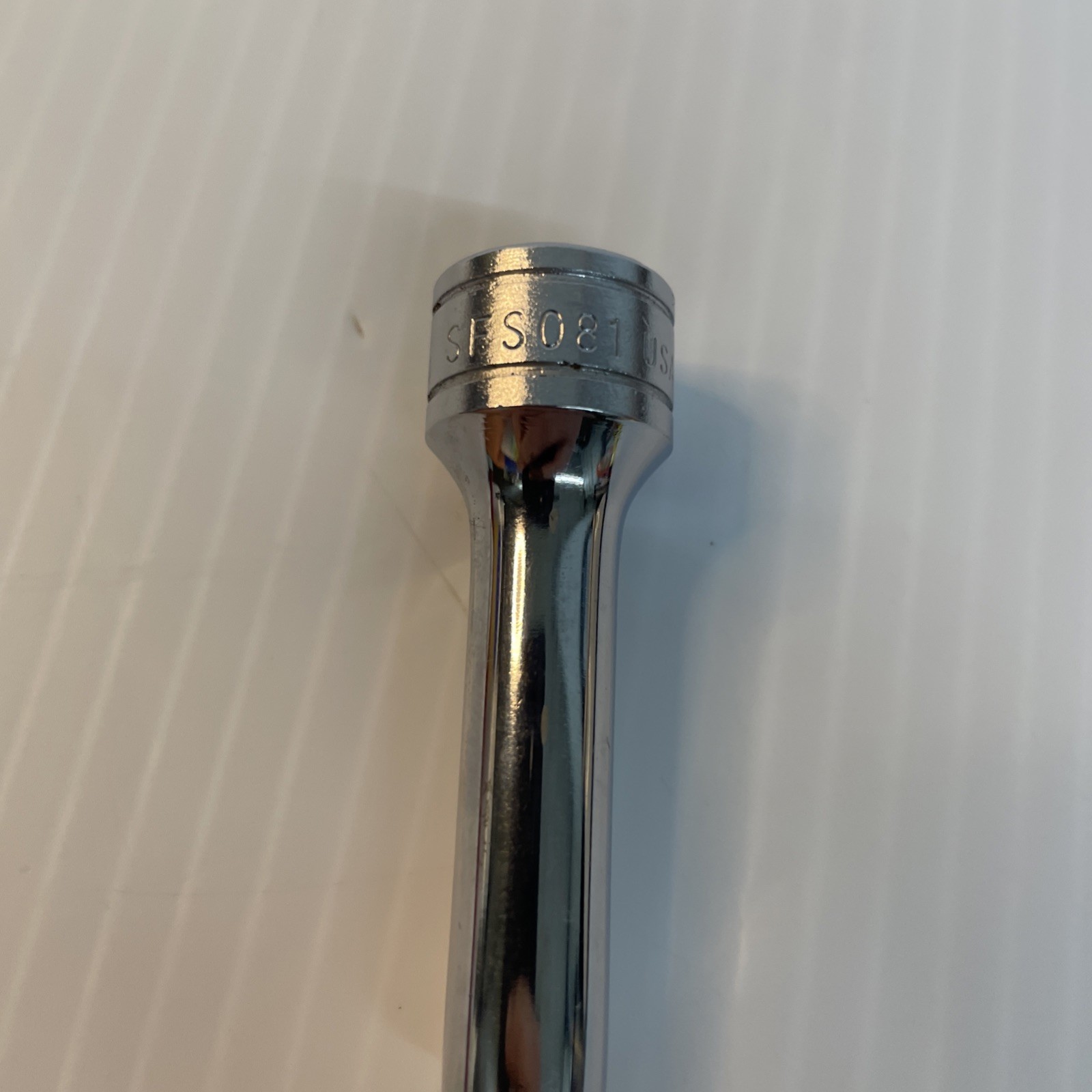 Snap On 3/8″ Drive 1/4″ 6PT SAE Deep Chrome Socket SFS081 – Pre Owned