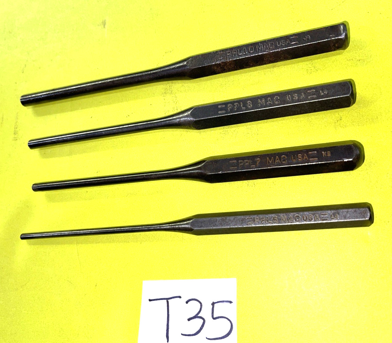 MAC TOOLS 4 PIECE LONG PIN PUNCH 5/32-5/16 SET FREE SHIPPING IN THE US