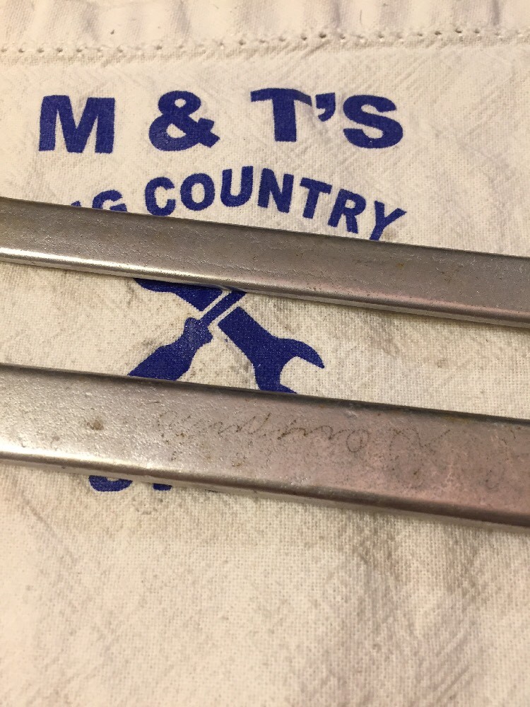 Vintage Pair Par-X Tools USA 12pt Combination Wrenches 3/4″ BO24, 7/8″ BO28