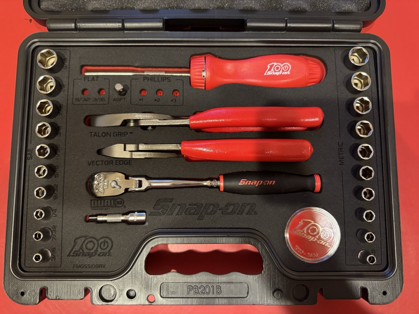 Rare Snap-On 31 pc 1/4 Drive 100th Anniversary Limited Edition Tool set – NEW