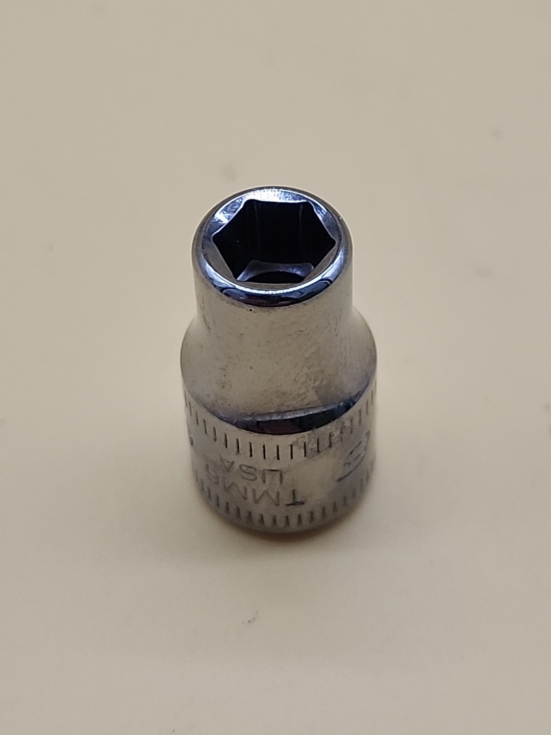 Snap-on Tools TMM6 1/4″ Dr 6 Pt Metric 6mm Shallow Chrome Socket USA