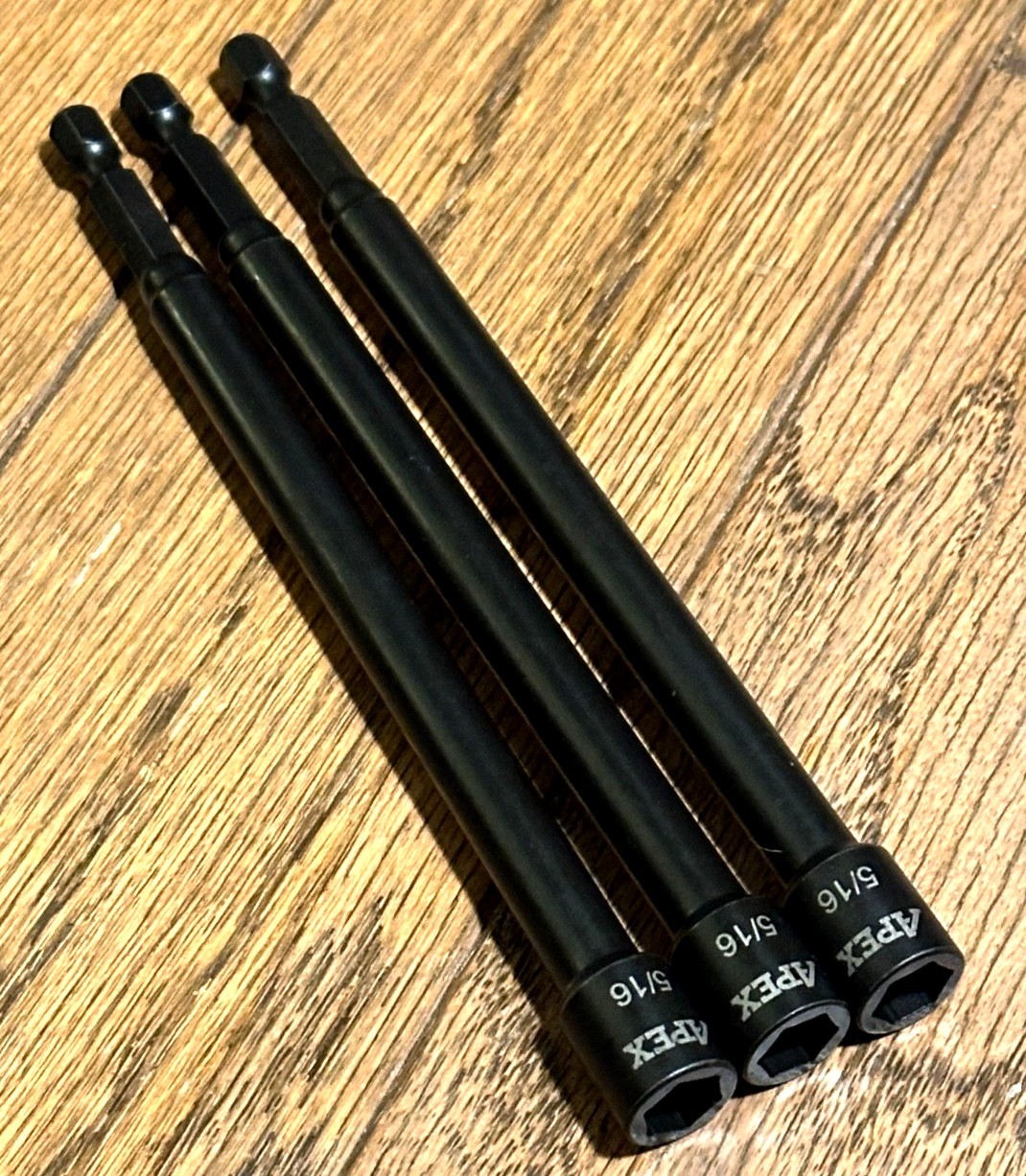 APEX Tools 5/16 MAGNETIC Hex Nut Setter Holder Bit 1/4″ Quick Connect Socket Lot