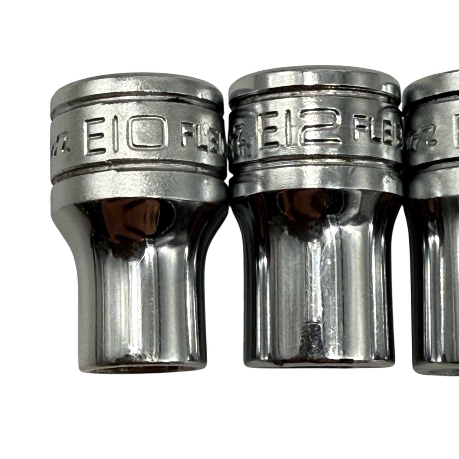 Snap On 5 pc Shallow Inverted Torx Socket FLE140 3/8″ Drive E18 E16 E14 E12 E10