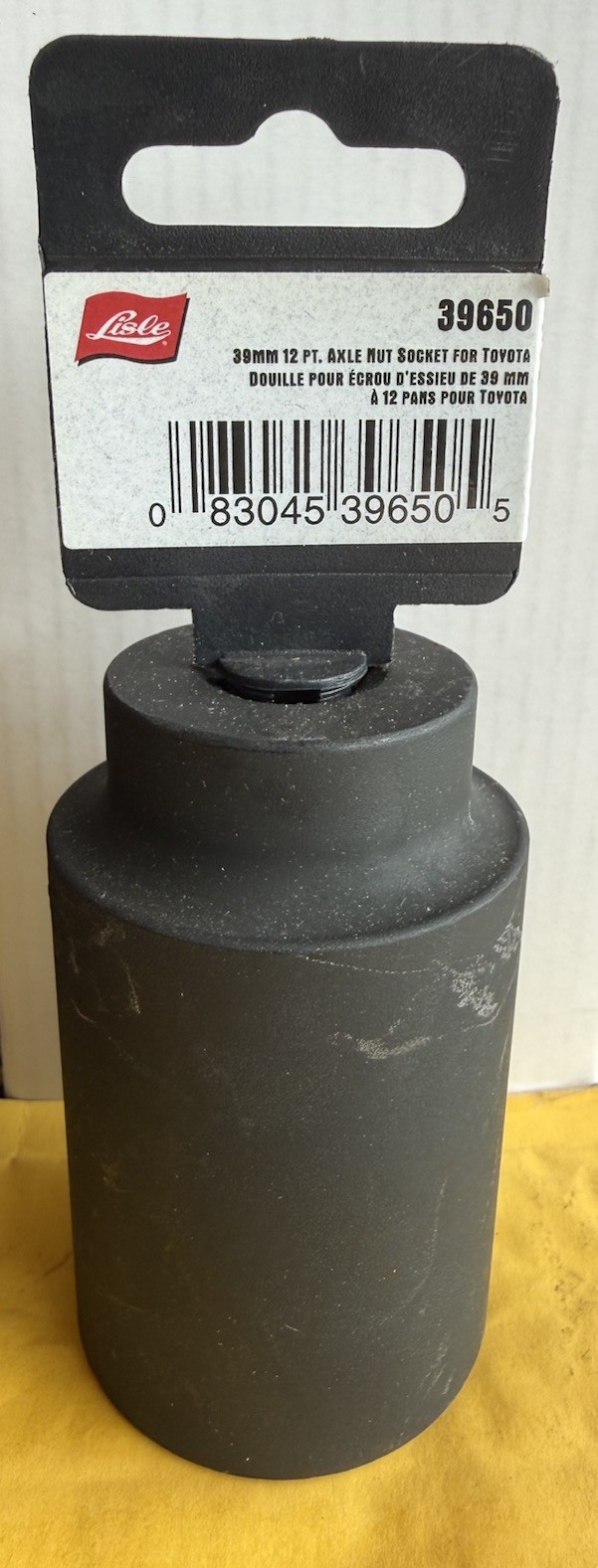 🔥Great NEW 39mm 12 pt Axle Nut Socket by Lisle Tool Corporation # 39650 🚙 💨