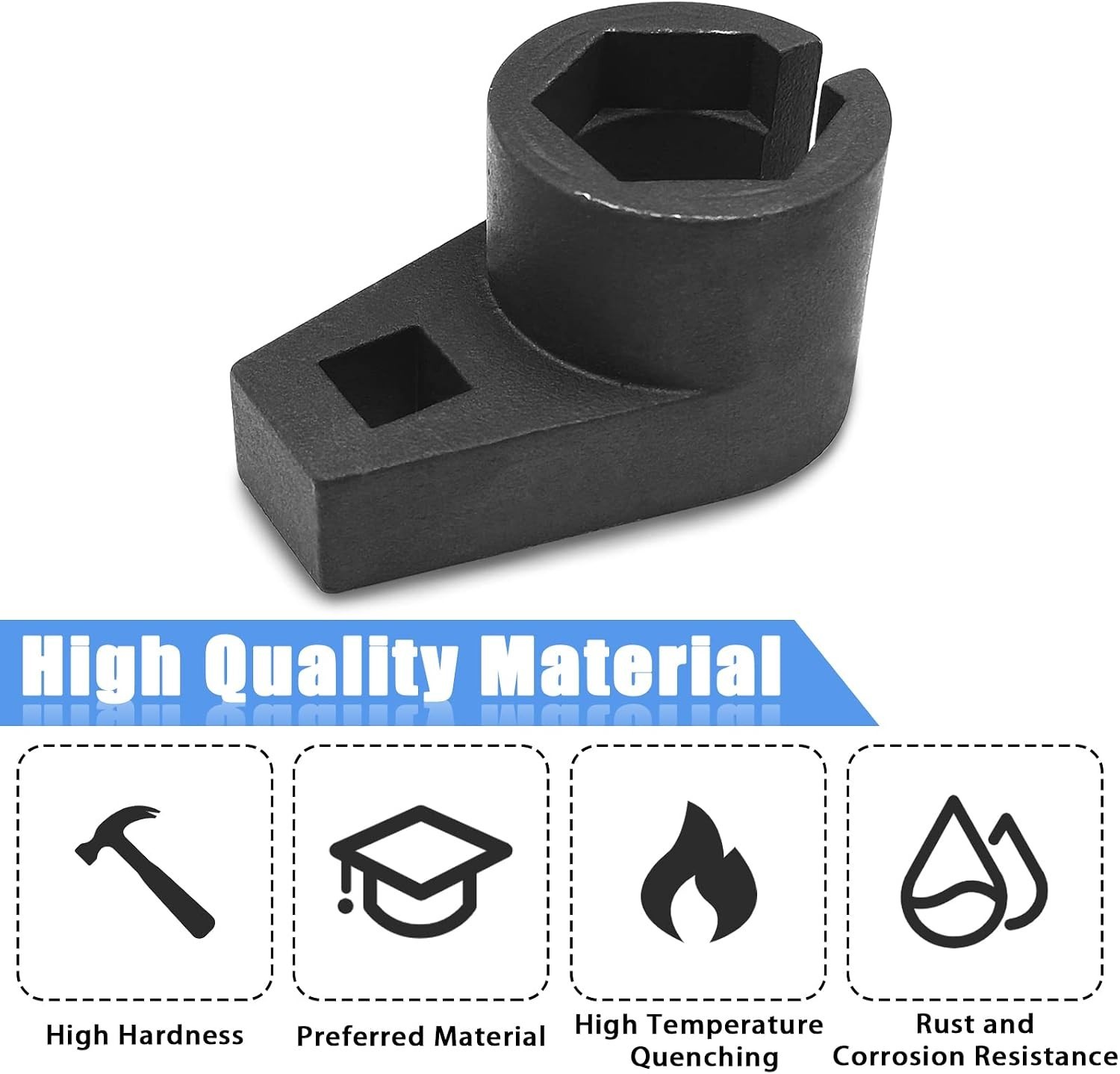 Chrome Molybdenum Offset Oxygen Sensor Tool – 7/8-Inch & Compact Design