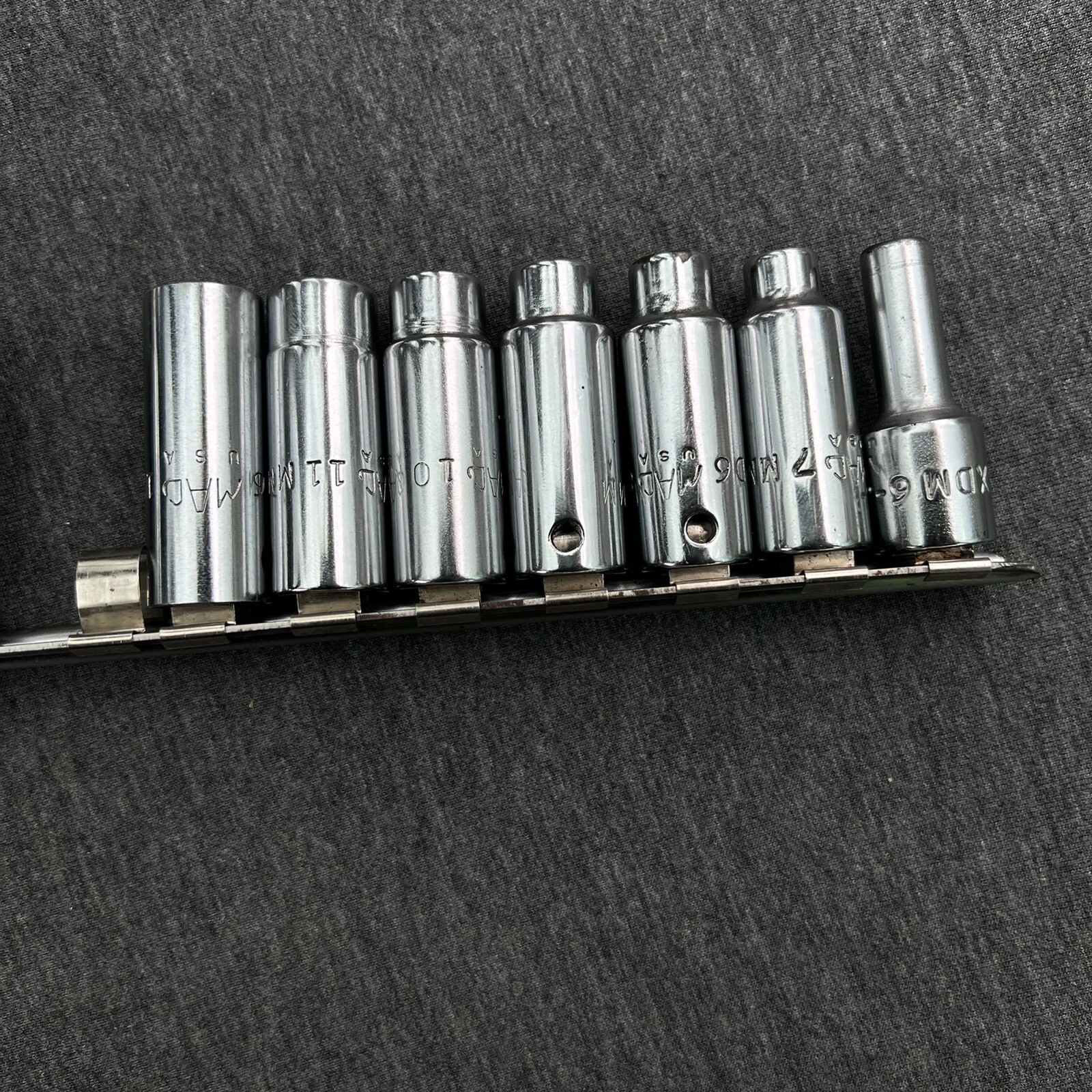 MAC Tools 3/8″ Drive 13pc Metric 6pt Deep Sockets XD6 Made in USA 6mm – 19mm USA