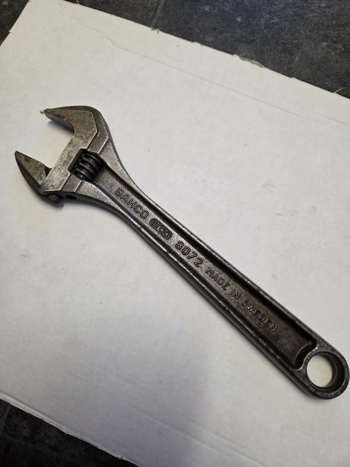 Bahco Ergo 8072 10″ 250mm Adjustable Spanner Wrench Made In Sweden (A)