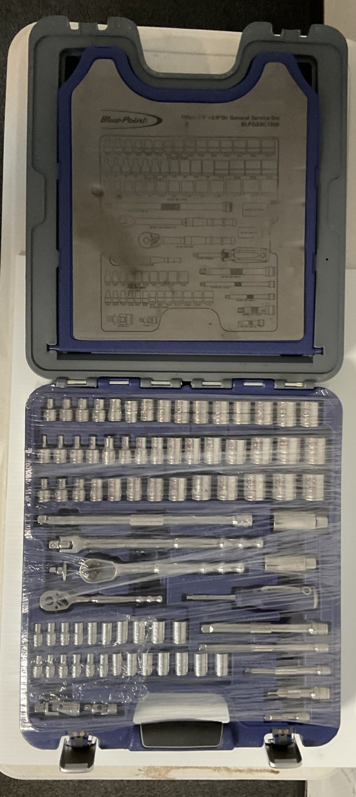Blue Point 100pc 1/4″ & 3/8″ Dr General Service Set BLPGSSC100B Complete