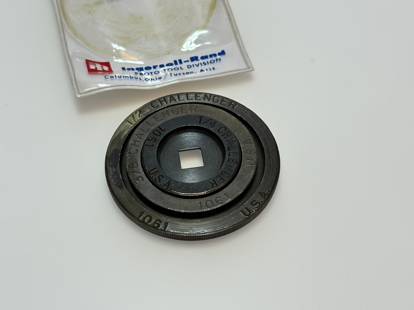 NOS Proto CHALLENGER USA 1061 3pc Disc Type Ratchet Spinner Set (Ingersoll Rand)