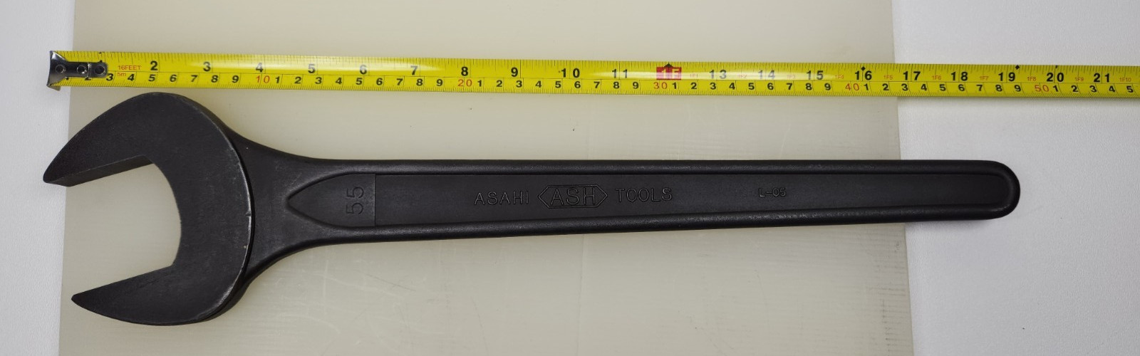 Asahi Japan 55mm Single Open End Wrench SN44 19″ Metric Spanner ASH Hand Tool