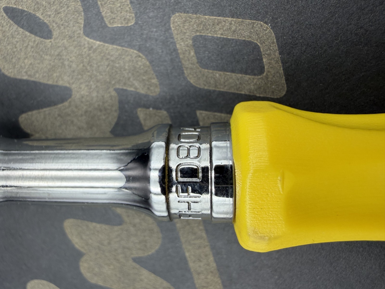 Snap-on FHFD80A 3/8″ Drive Classic Yellow Hard Handle Flex Head Ratchet [Mint]
