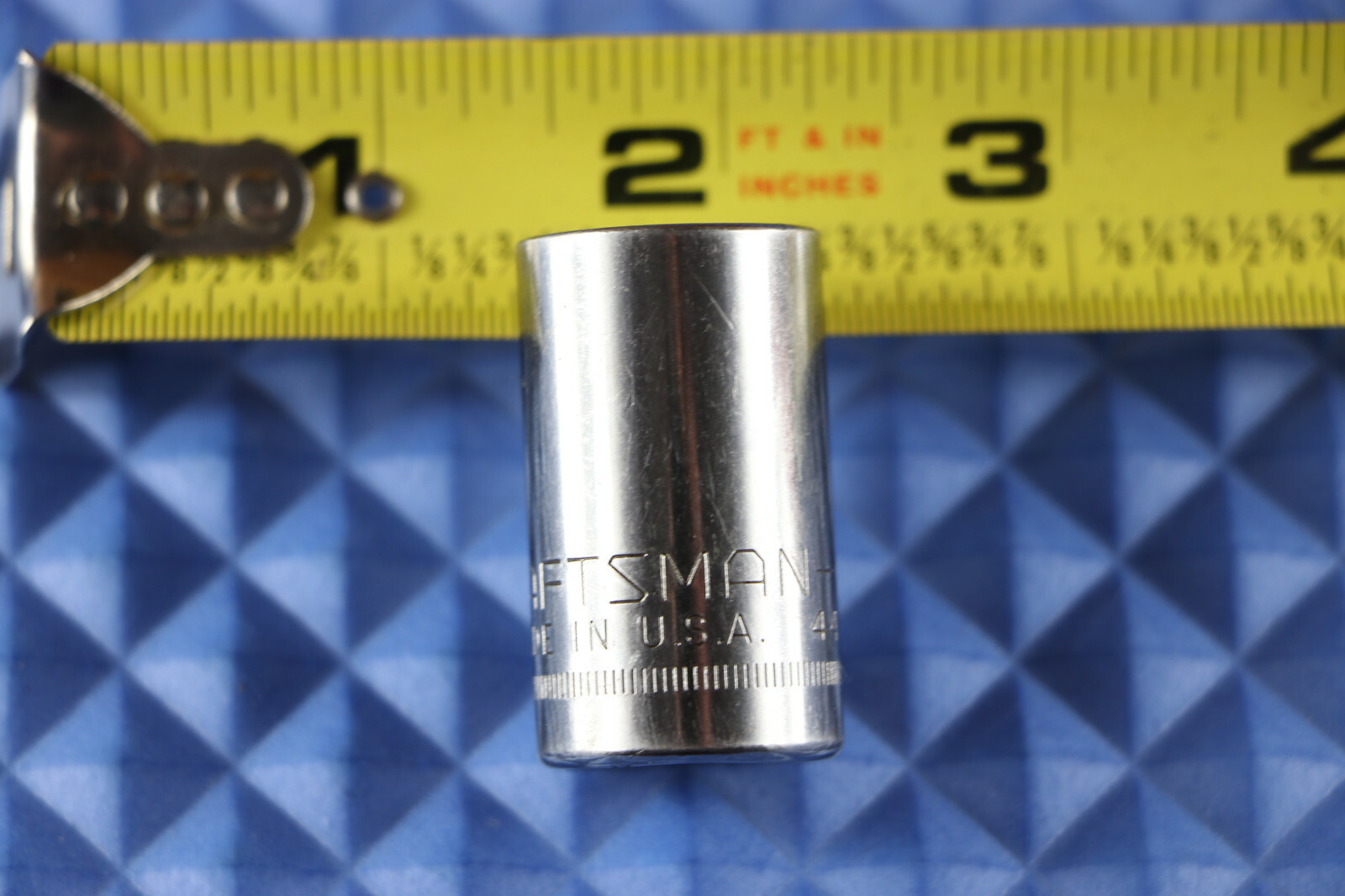 Craftsman 15MM Metric 1/2» Drive 12 Point Shallow Socket 44236 -G- USA