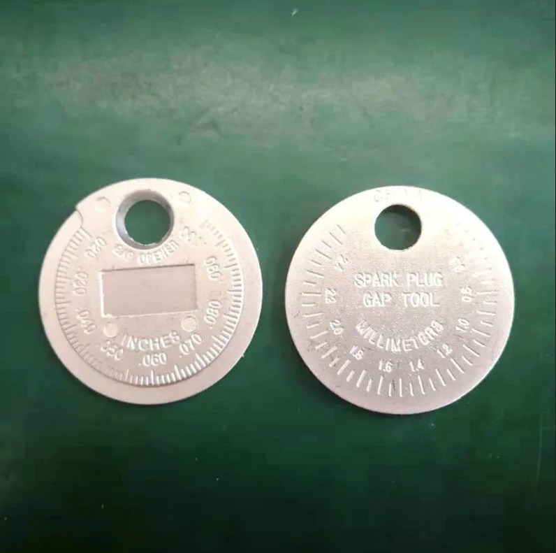 1pc Spark Plug Gap Gauge Coin 0.6–2.4mm Measuring Tool Engine Gapper – NEW