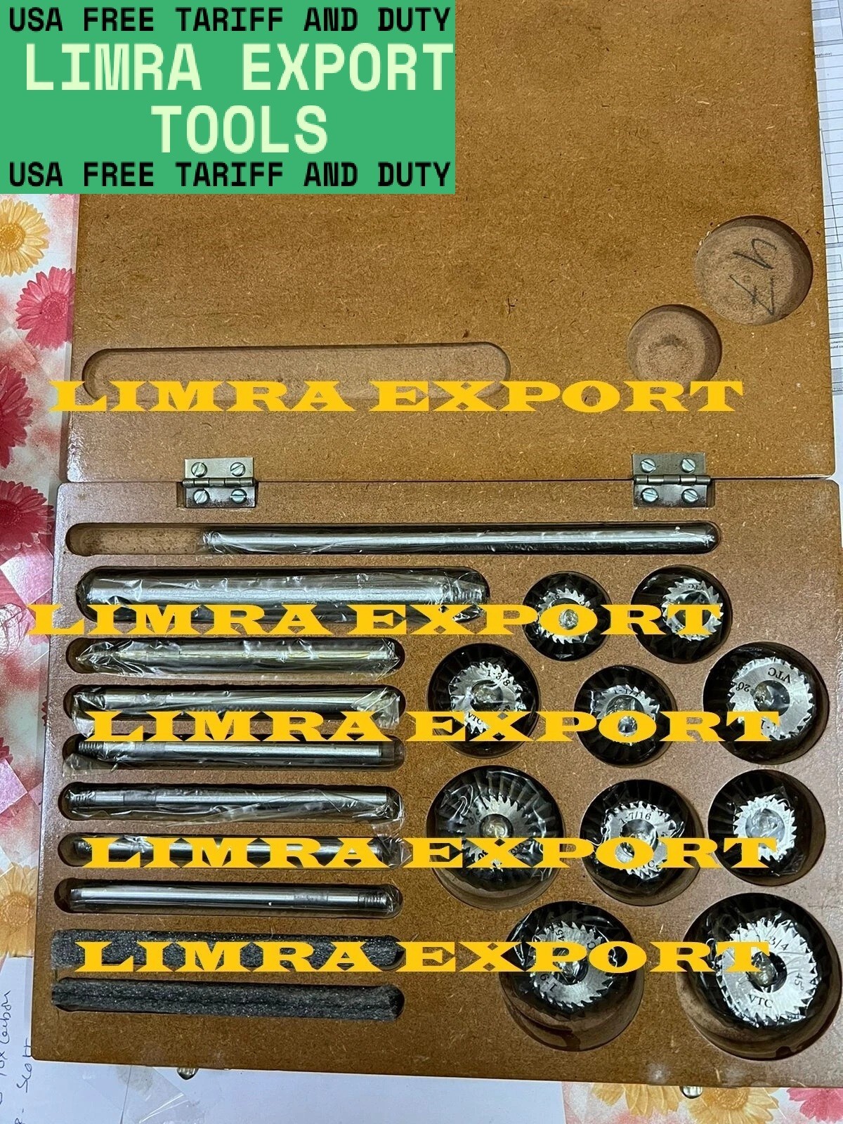 VALVE SEAT & FACE CUTTER SET 10 PCS AUTOMOTIVE INDUSTRIAL TOOL HEAVY DUTY