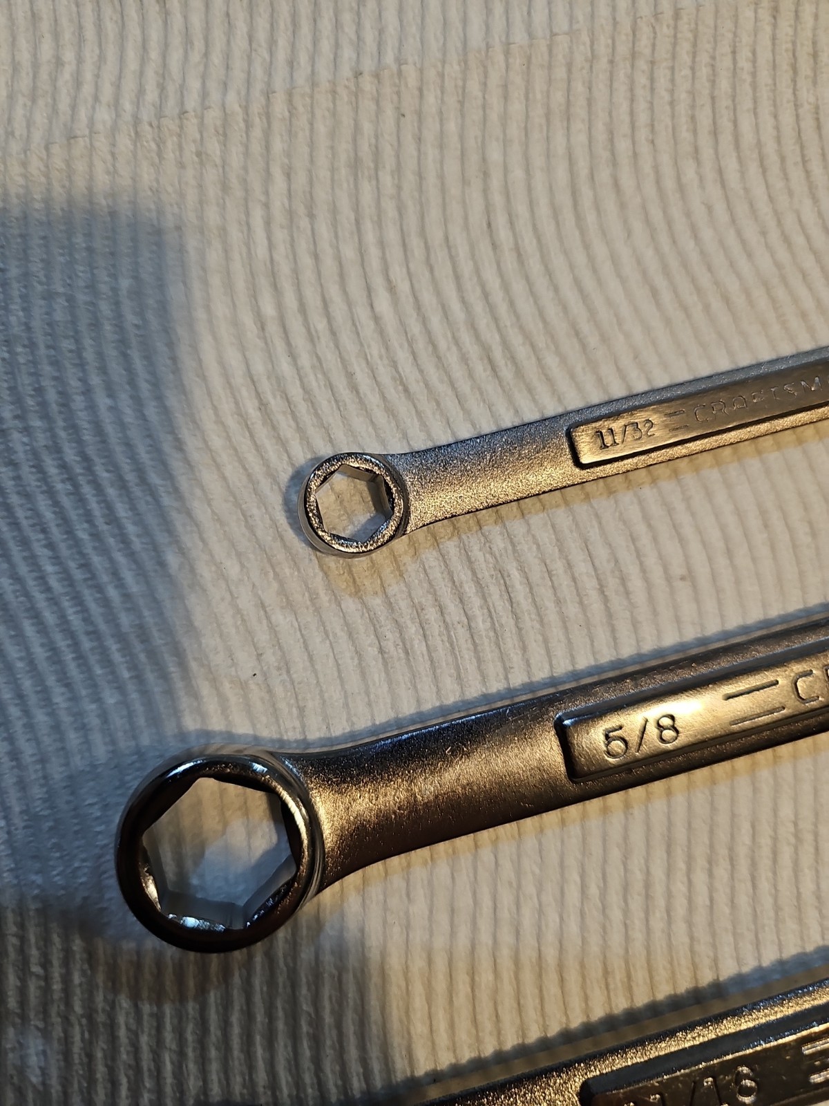Vintage Craftsman USA VA SAE 6-Pt Wrench Lot 11/32″ 5/8″ 11/16″ 3/4″ Rare 4-Pc
