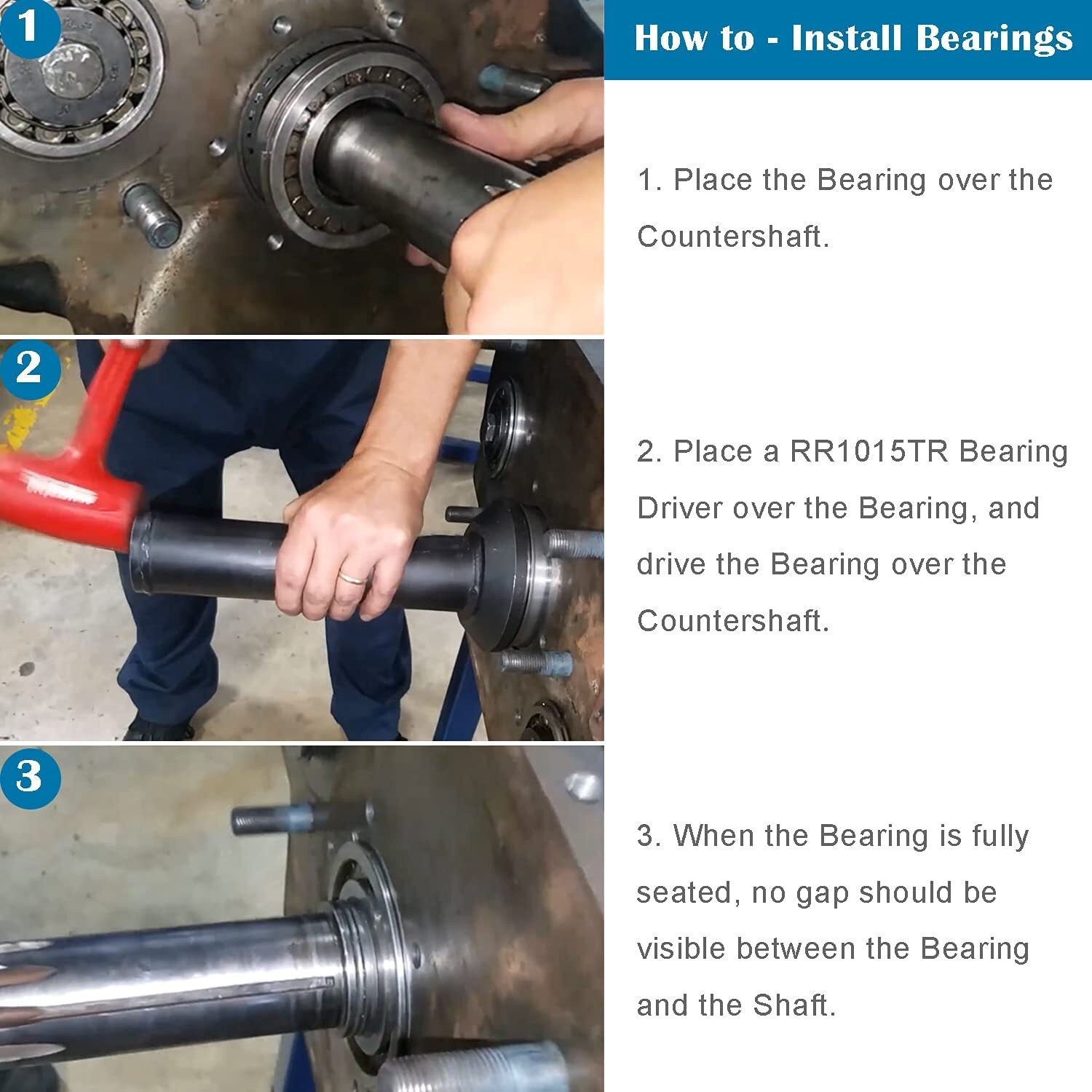 for Eaton Fuller Transmission Countershaft Front Rear Bearings Driver Installer