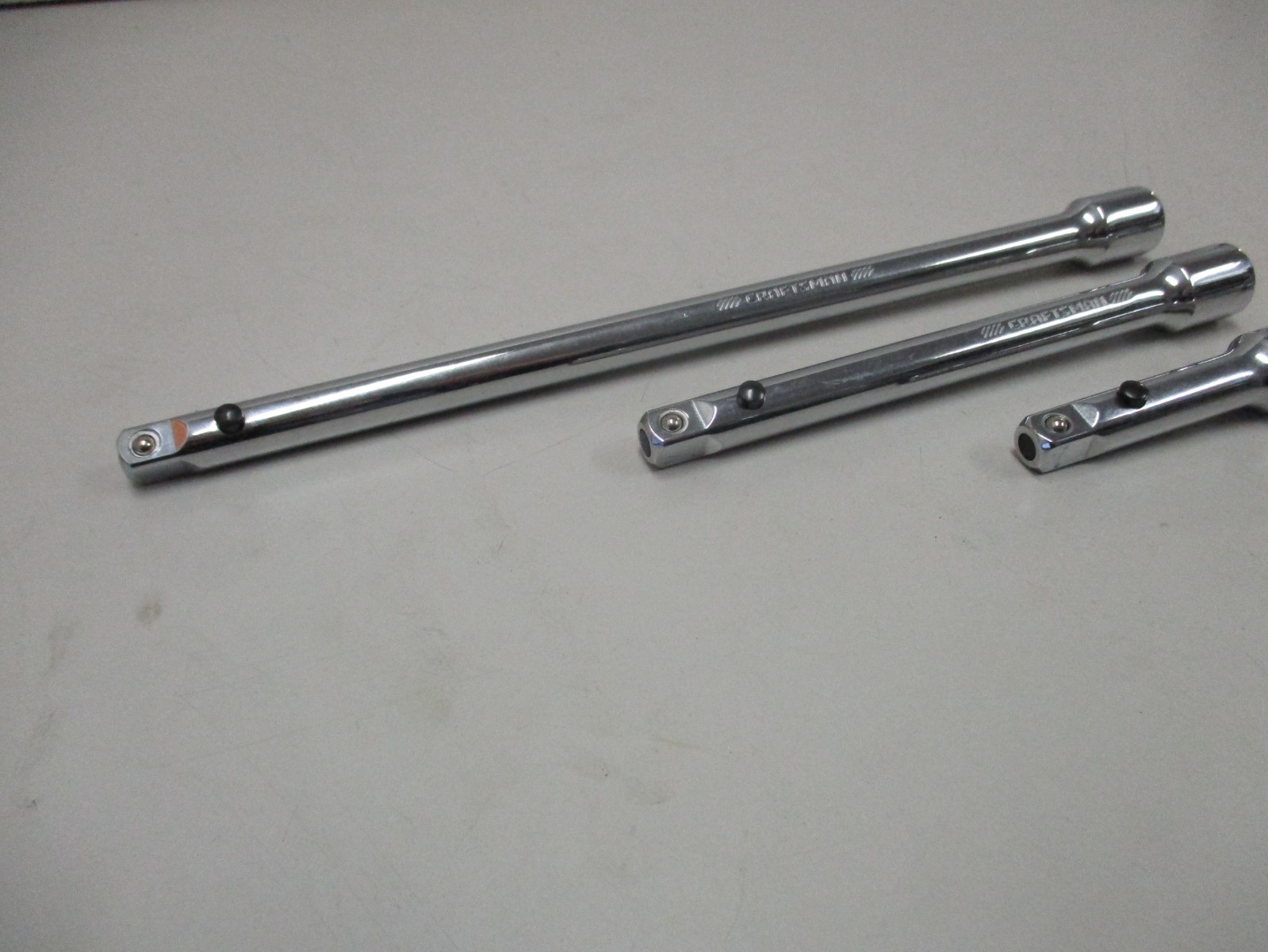 Craftsman 4pc 3/8 Dr 3″,6″,10″ Quick Release Extensions & 3/8″ to 1/2″ Adapter