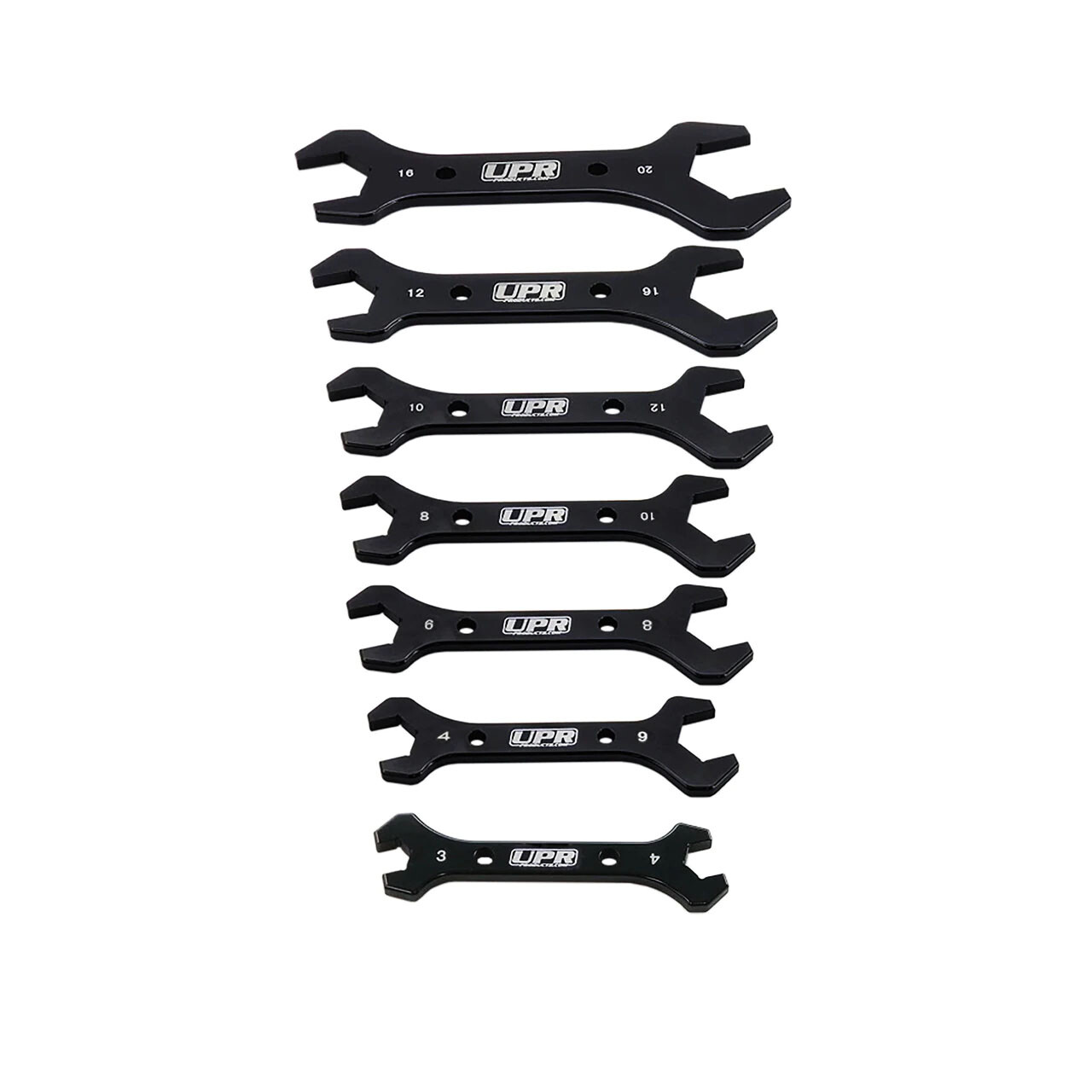 UPR 7pc Aluminum Wrench Set 3AN to 20AN – 7075 Comparable to STEEL – .270 Thick