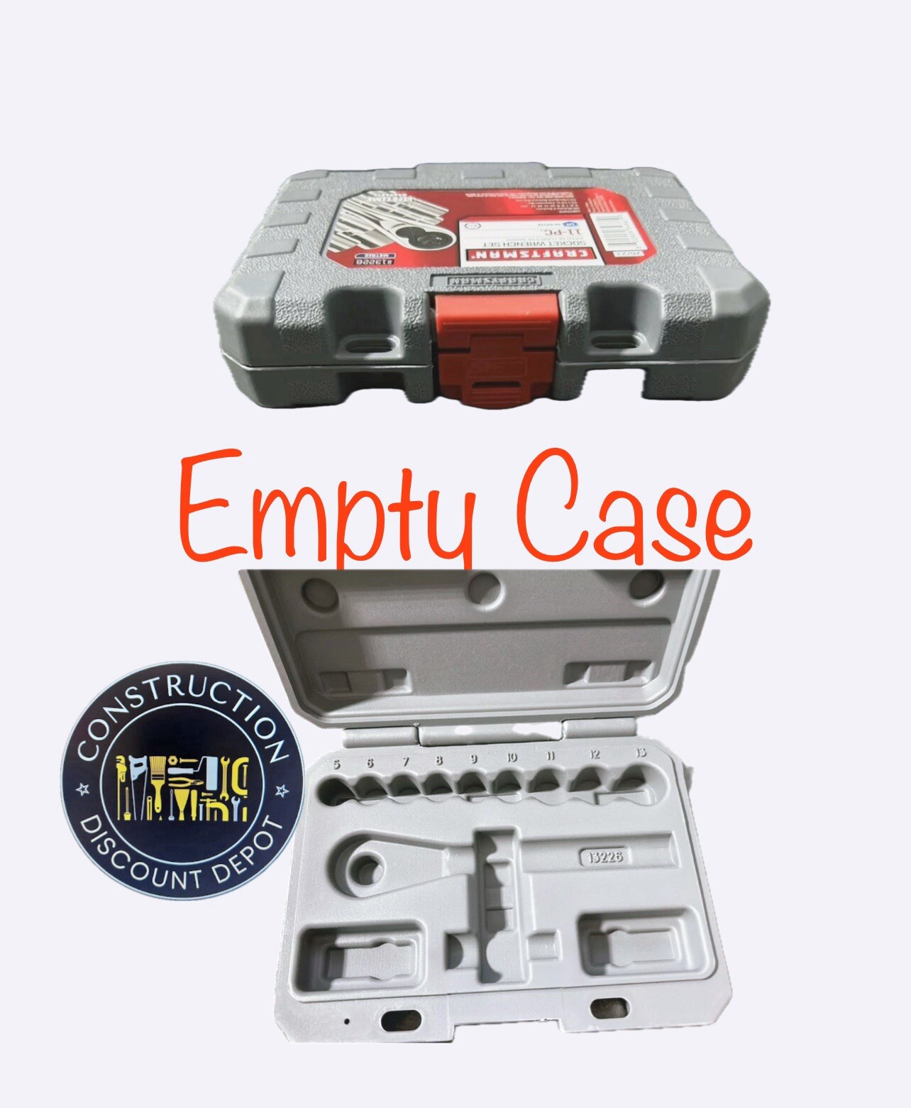 2 NEW Craftsman 1/4 Dr Ratchet and Socket REPLACEMENT Case METRIC SAE EMPTY