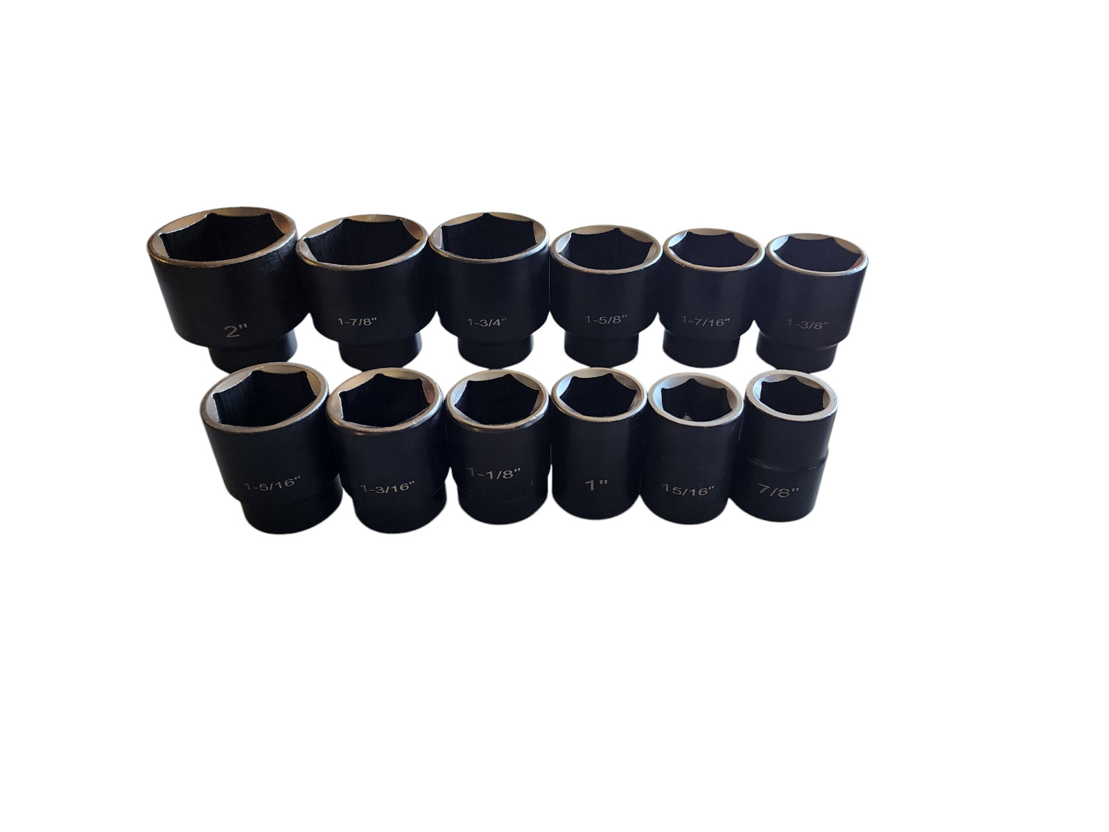 22pc SAE and MM 3/4″ Drive 6-Point Impact Socket set, 7/8-2″ and 22-50mm