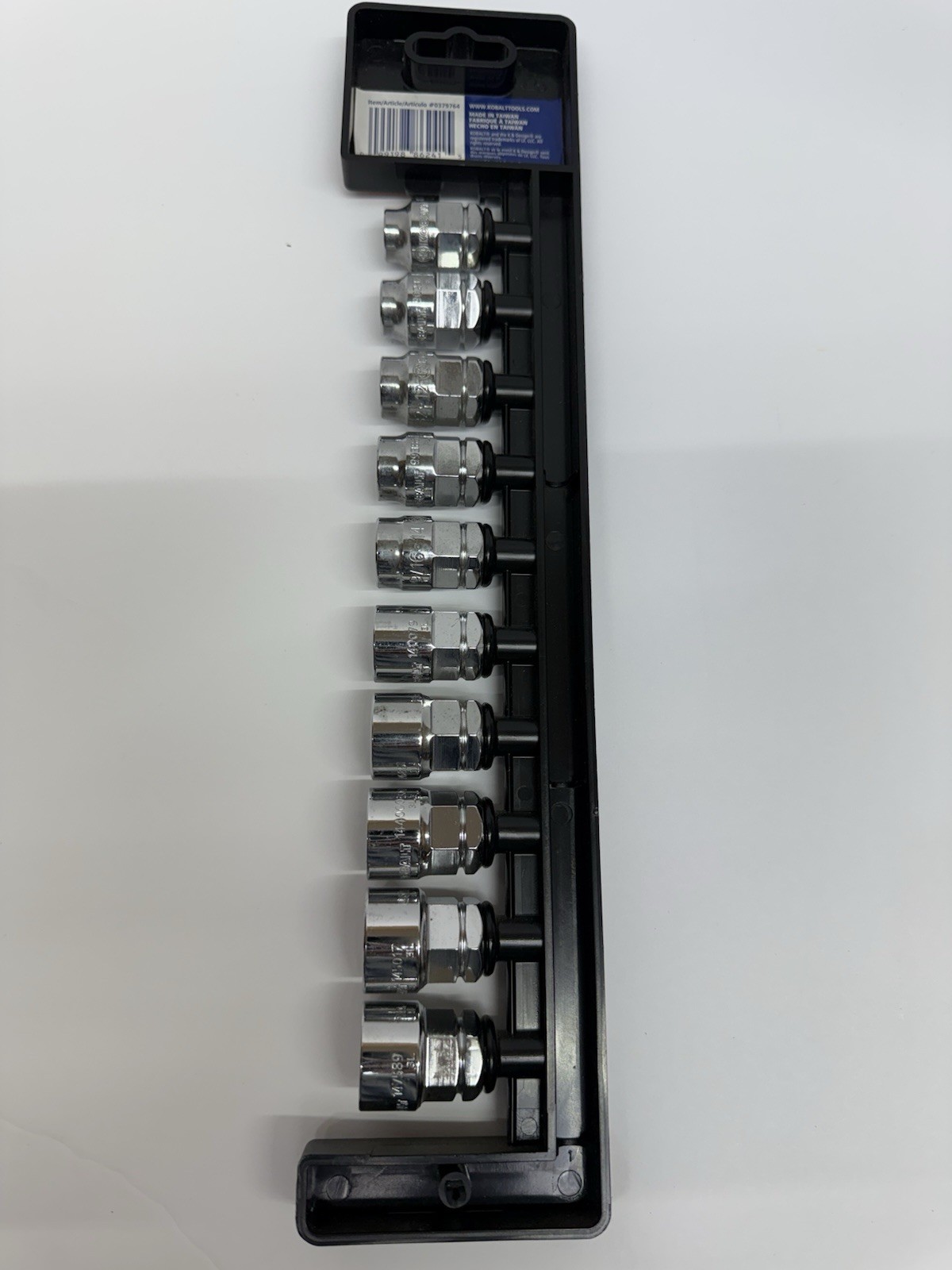Kobalt Xtreme Access 3/8″ Drive Standard 10pc Socket Set