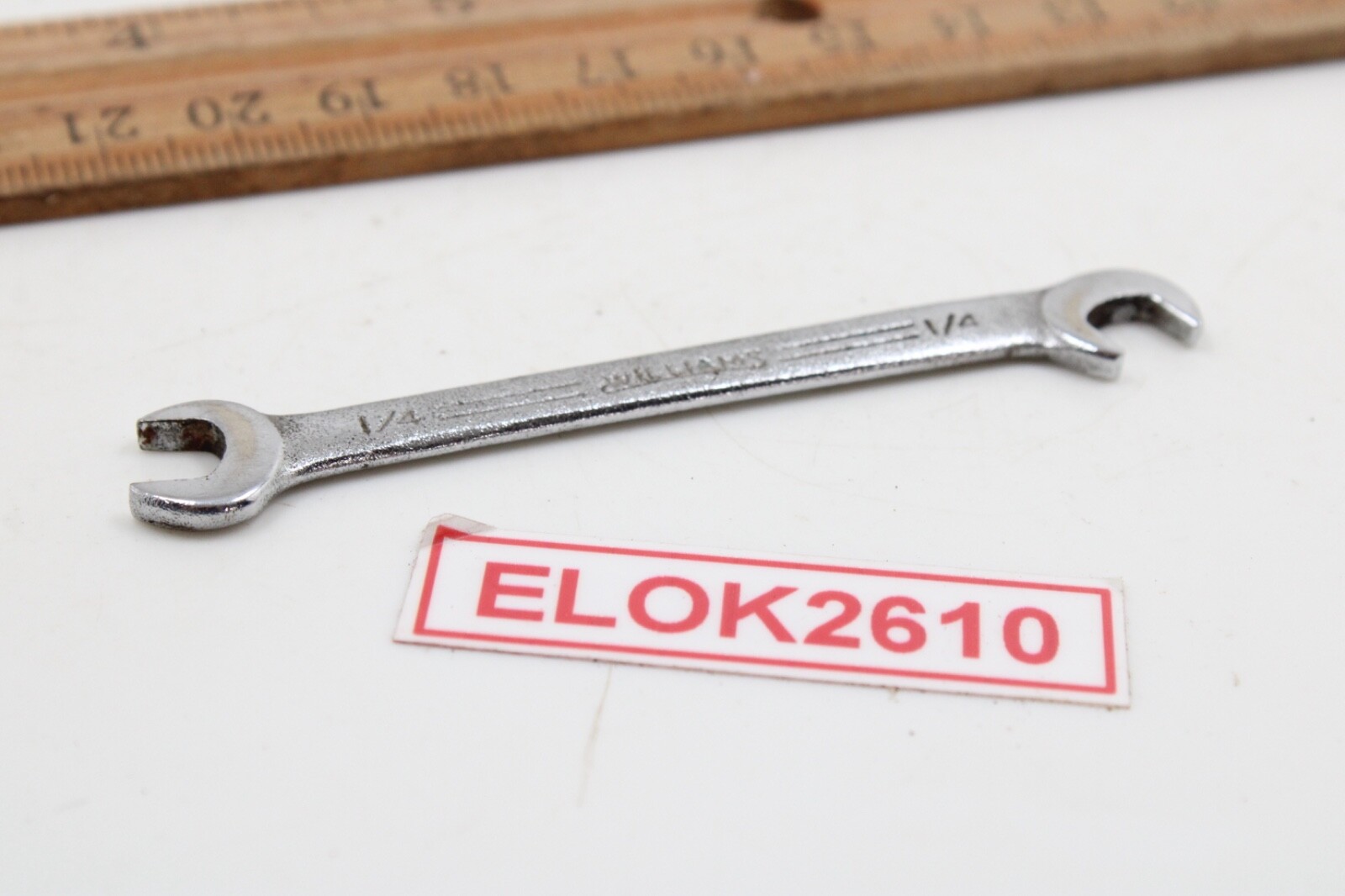 Williams 1116 «Superrench» 1/4″ SAE Angle Head Open End Ignition Wrench USA