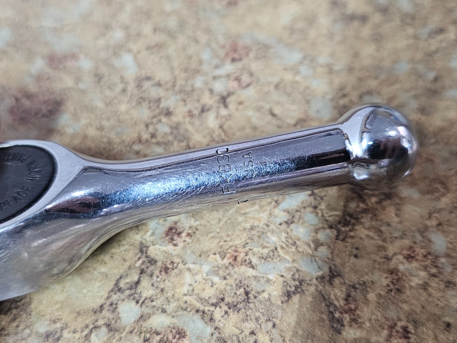 Snap-on Tools USA 3/8″ Drive Chrome Stubby Short 4″ Long Ratchet FK830