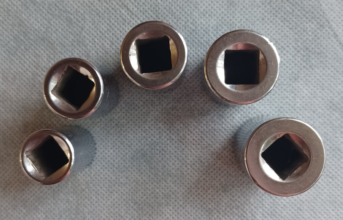 Lot Of 5 Craftsman 1/2″ Drive -G-Series Sockets 5/8″-7/8” 12-Point ~ Made In USA