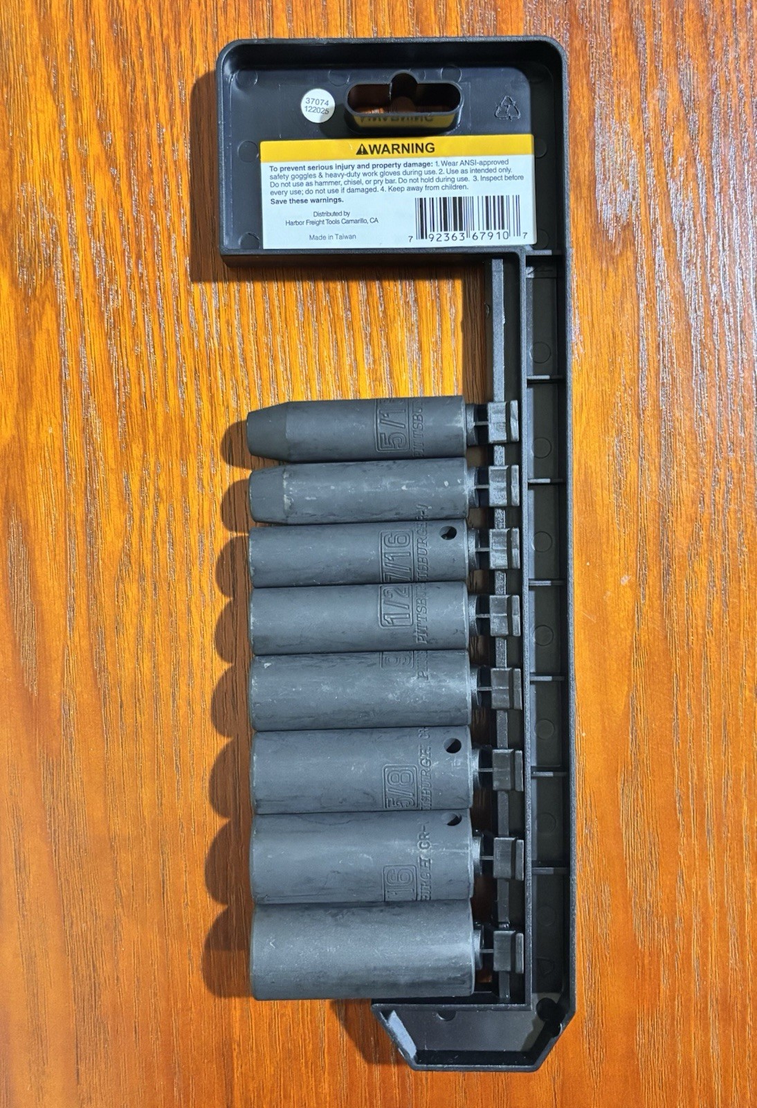 Pittsburgh 3/8” Drive 8 Piece Deep Wall Impact Socket Set *BRAND NEW*