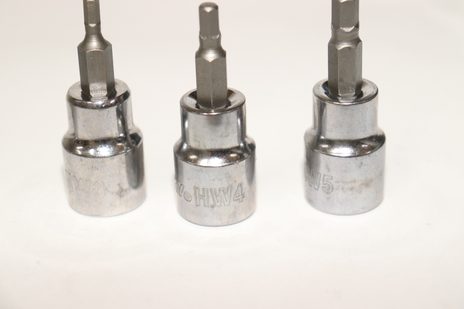 (8-Pk) Hexagon Impact Bit Socket Set Chrome Vanadium Steel 3/8″ Drive