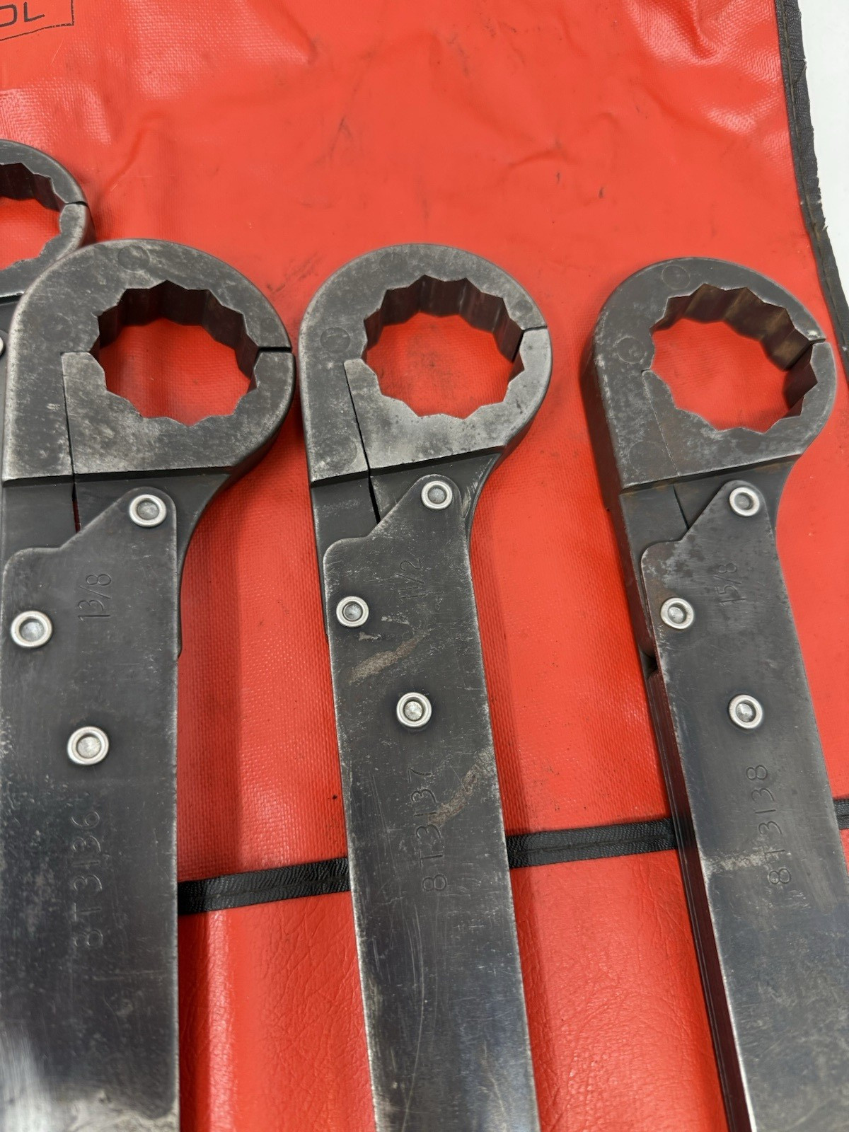 Caterpillar Service Tool Large Ratcheting Flare Nut Wrench Set 8T3227 AS IS*