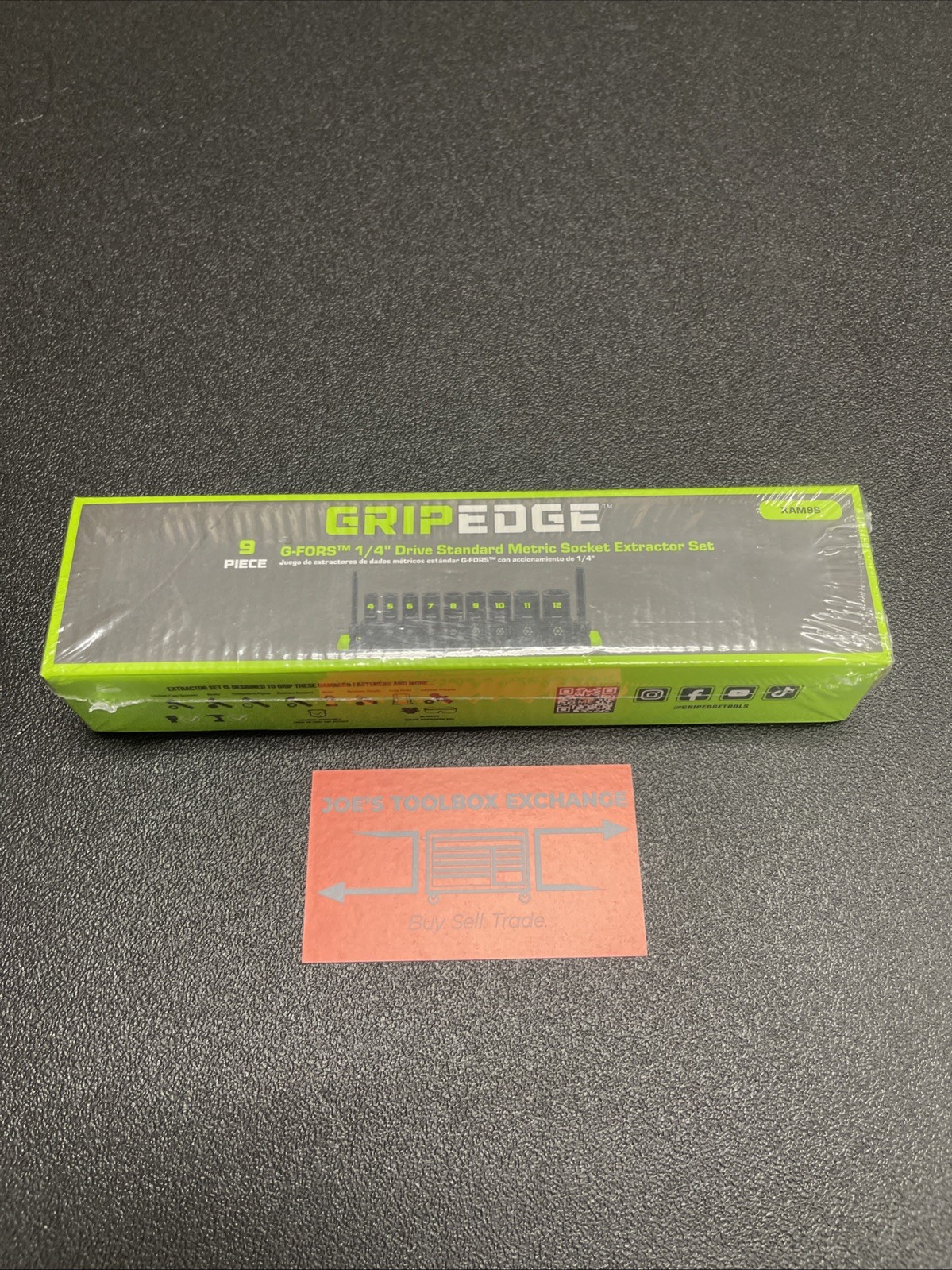 Gripedge XAM9S 9 Pc 1/4″ Dr Metric RPT Socket Extractor Set Grip Edge XAM9S