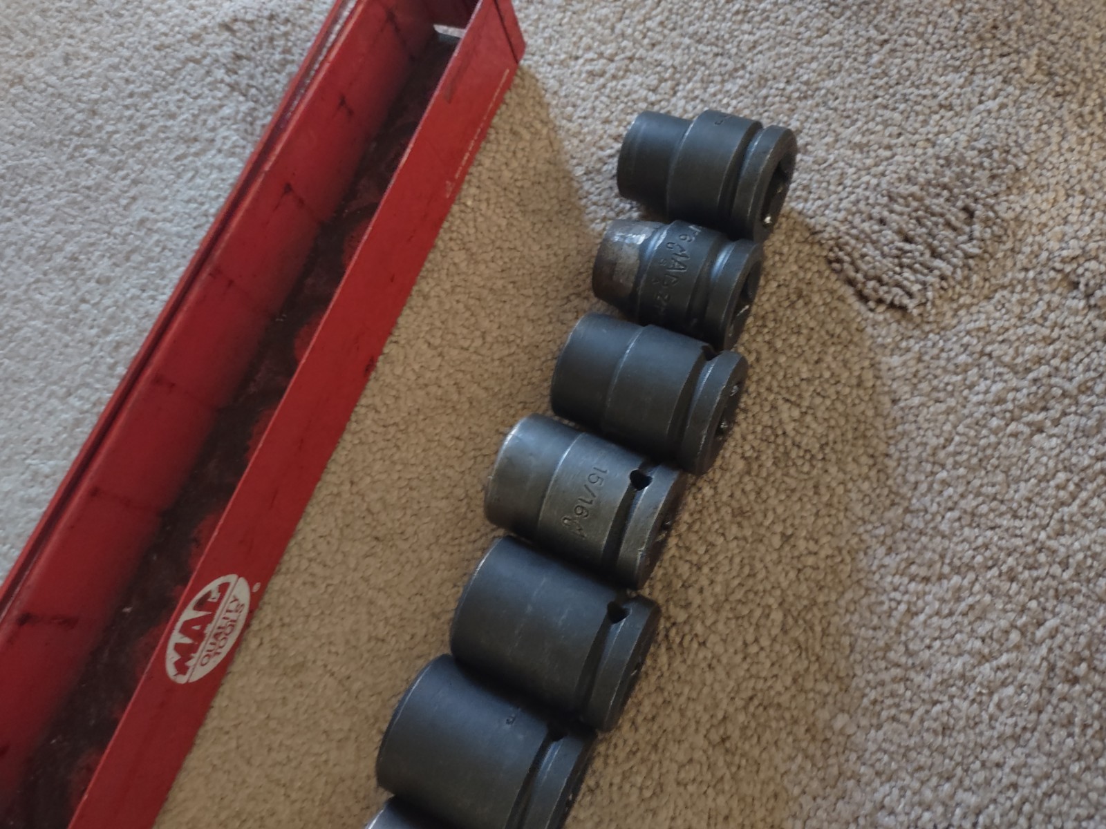 Mac Tools ZP446R-246R 11Pcs 3/4″-1-3/8″ 3/4″ Dr Short Impact Socket Set