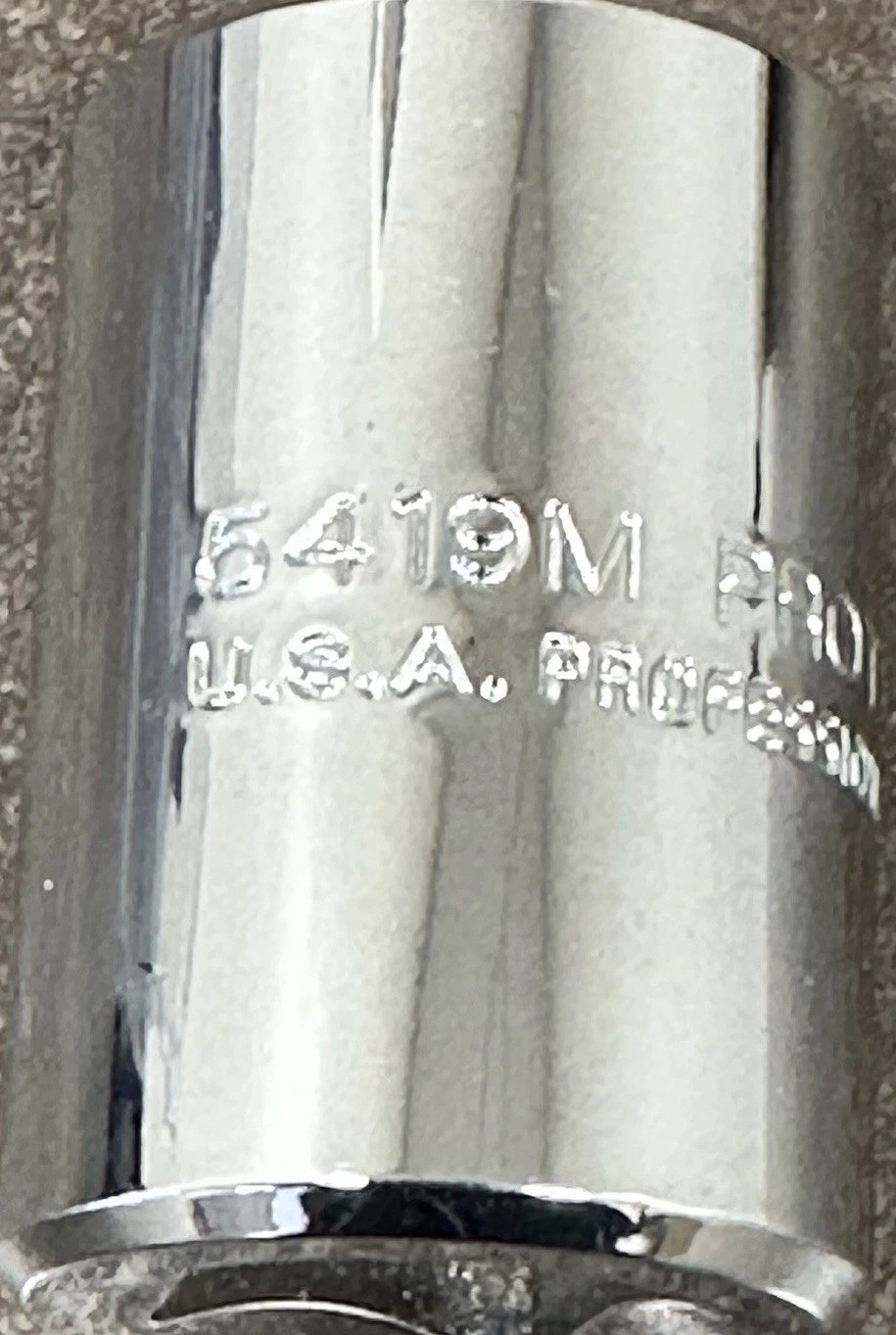 Proto 5419M, 19mm Standard Socket, 1/2″ Drive, 12 Point, Chrome, Qty: 1!