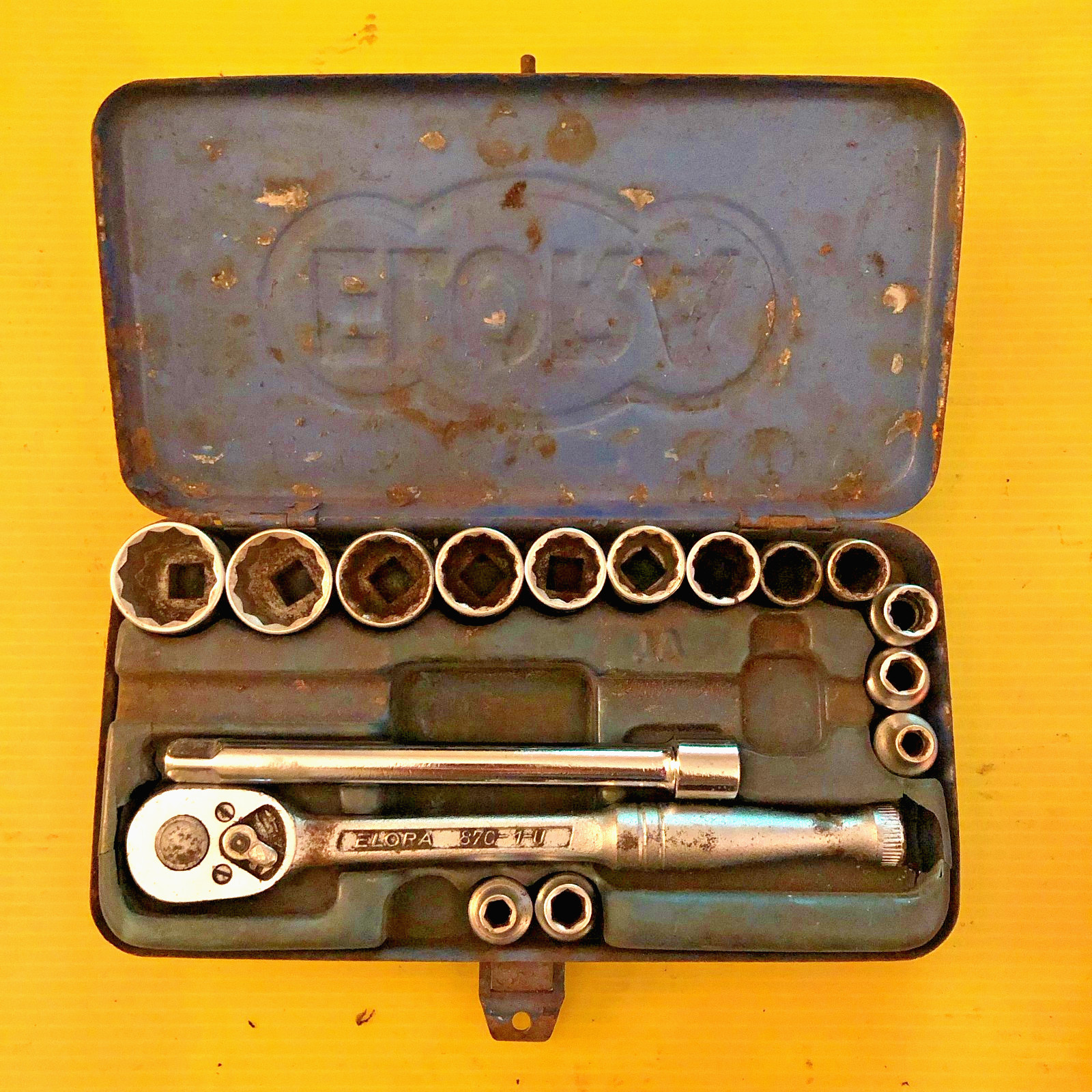 Elora 3/8″ Square Drive JA Special AF (+ BA) Socket Set – Made in West Germany