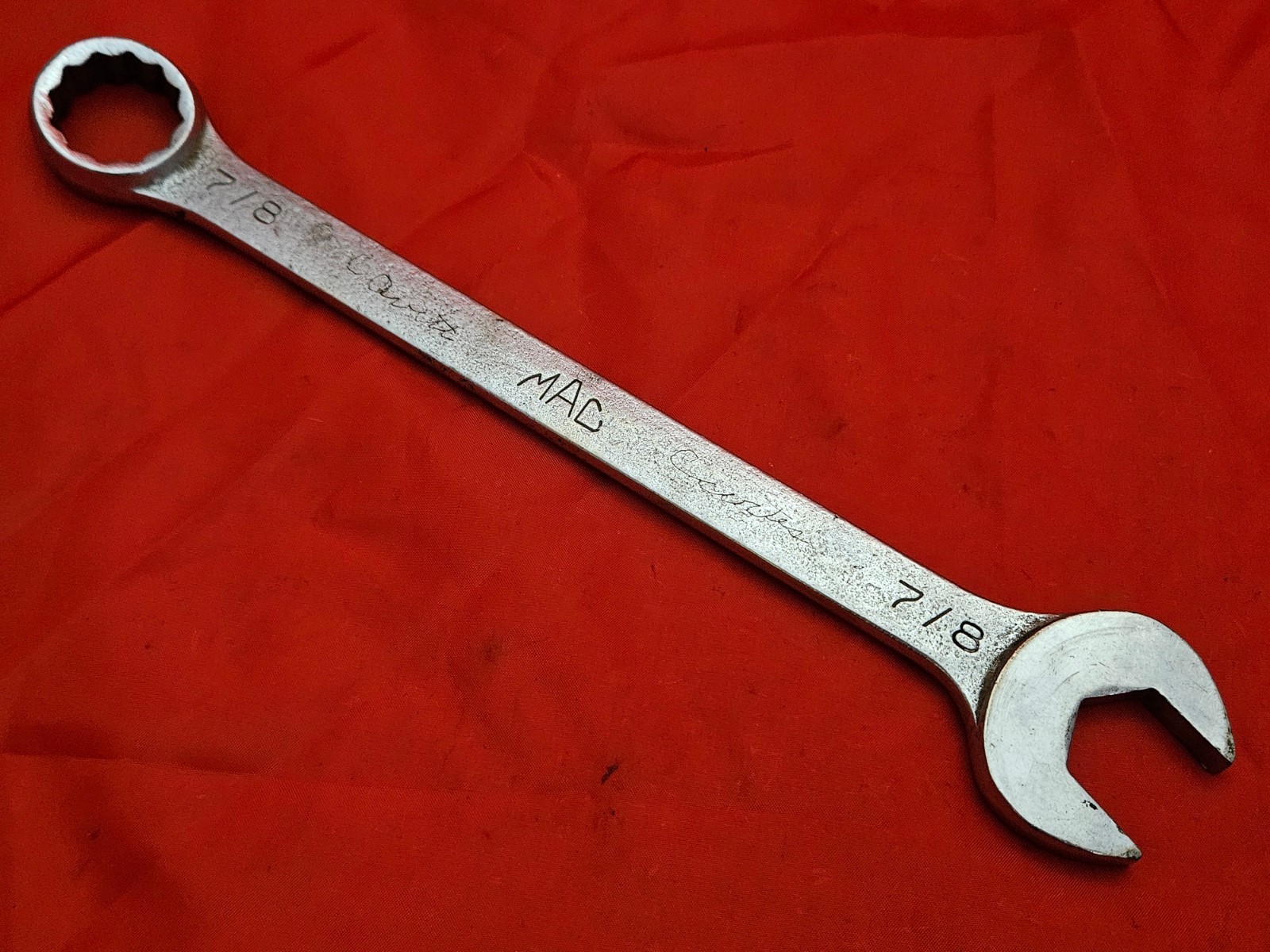 MAC CW28 7/8″ 12 Point Combination Wrench Open Box End USA SAE S16