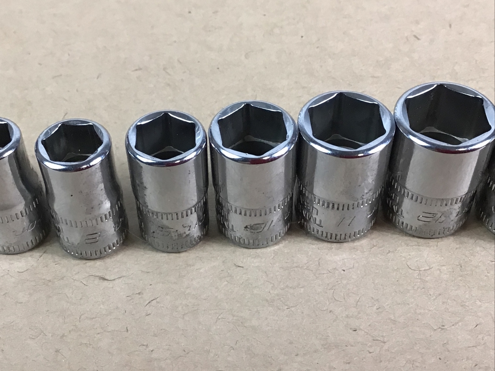 Snap on Tools 1/4 Drive Metric 6 Point Shallow Socket Set 4mm to 16mm 14 Pc TMM
