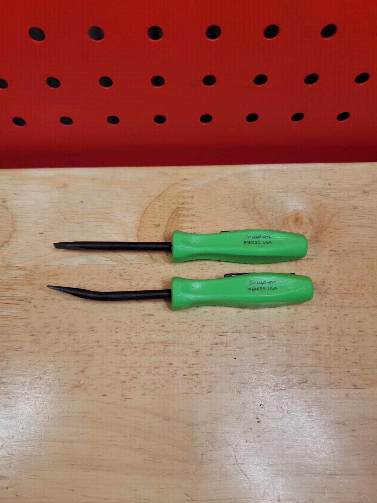 Snap-on PBMB5 PBMS5 GREEN 5″ Angle + 5″ Straight Mini Pocket Prybar Set
