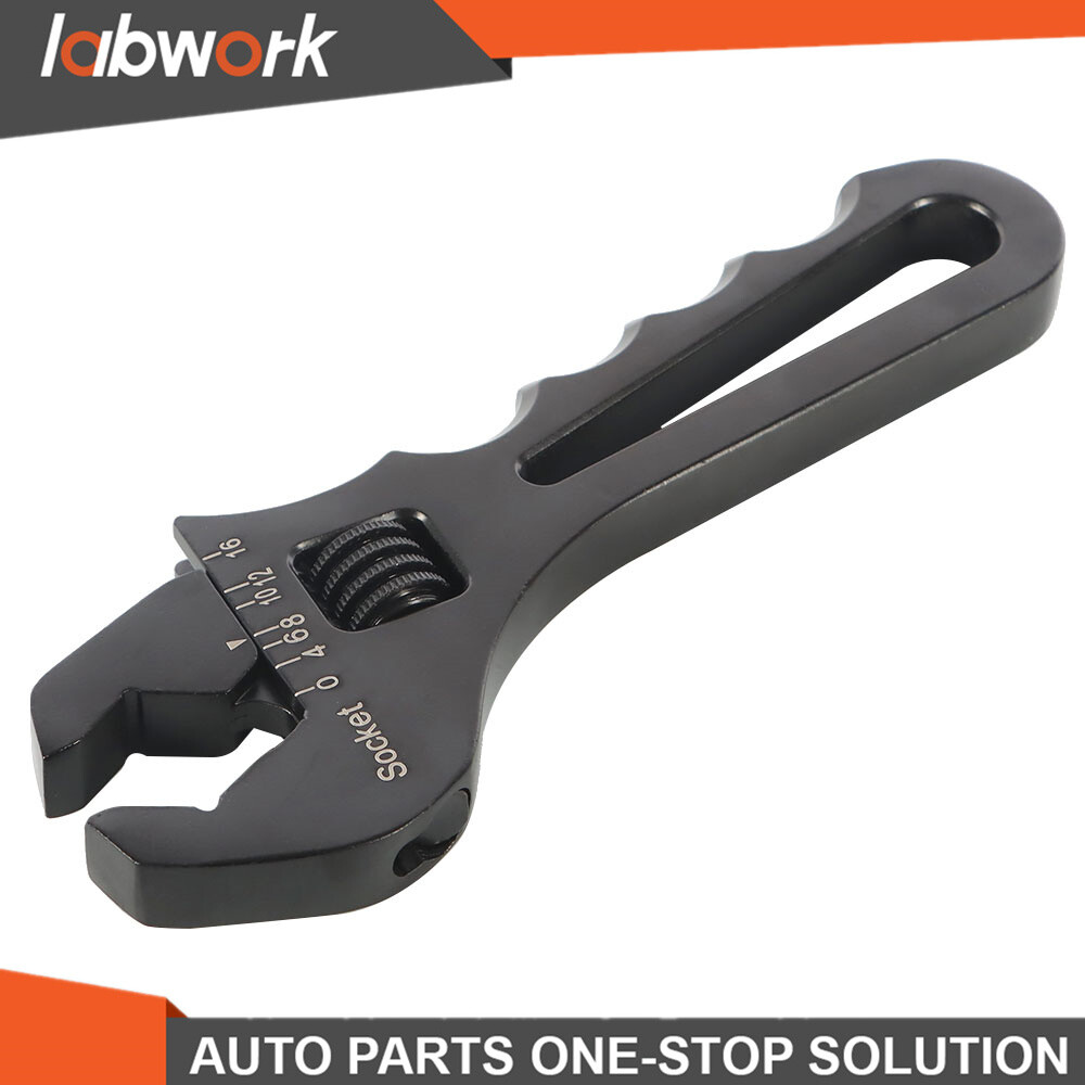 Labwork Adjustable Wrench Aluminum Tool Spanner for Hose End Fitting 3AN-16AN