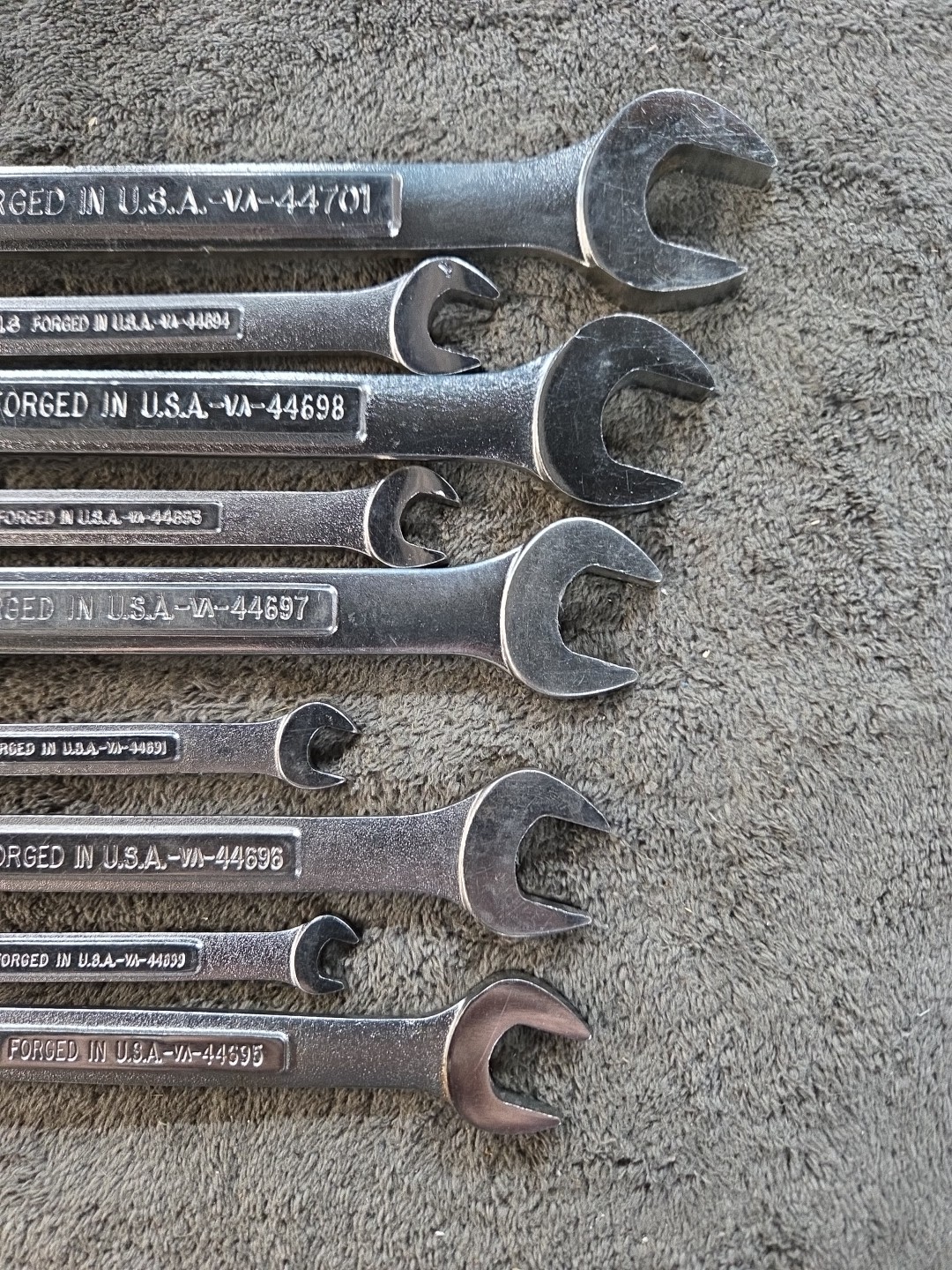 Craftsman SAE Combination Wrench Set of 9 Pieces VA Series USA VGC