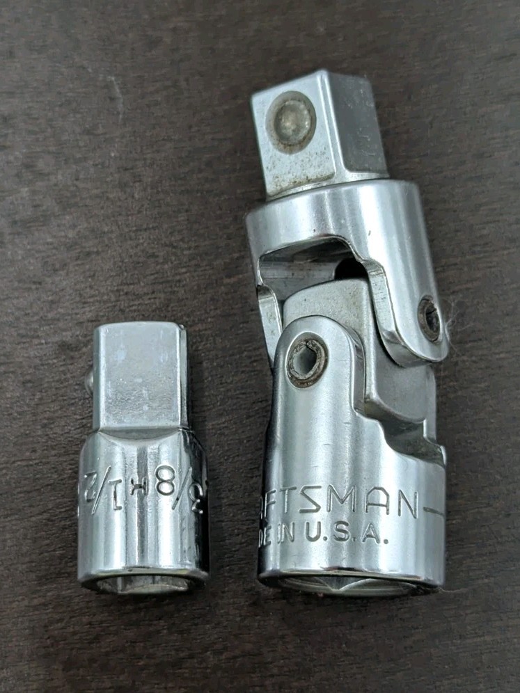 Craftsman 1/2″ to 1/2″ Joint Swivel V4425 & 3/8″ Drive to 1/2″ Socket Adapter