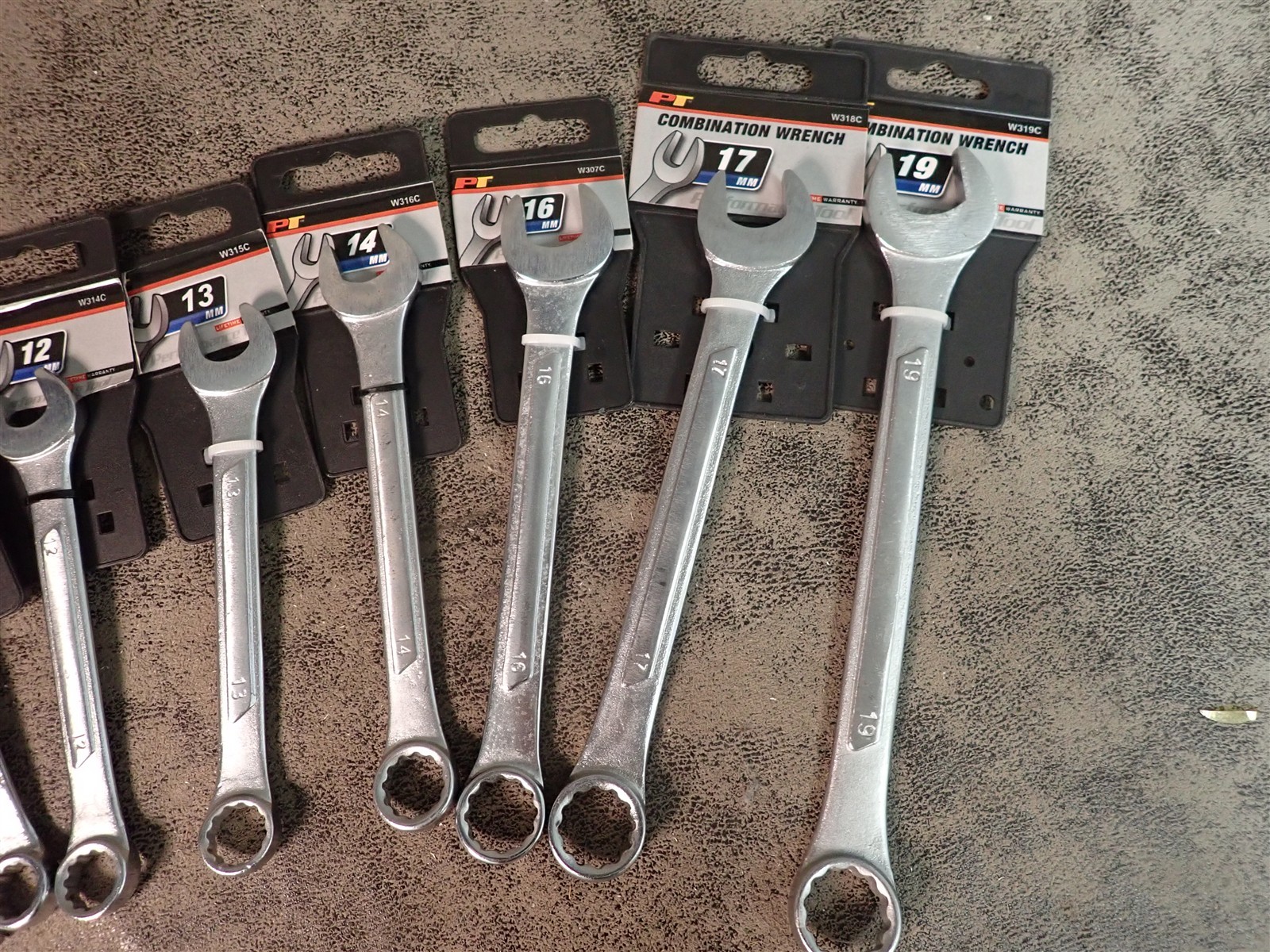 NEW Performance Tool 10 Piece Lot Metric Combination Wrenches 6mm-19mm (BN491)