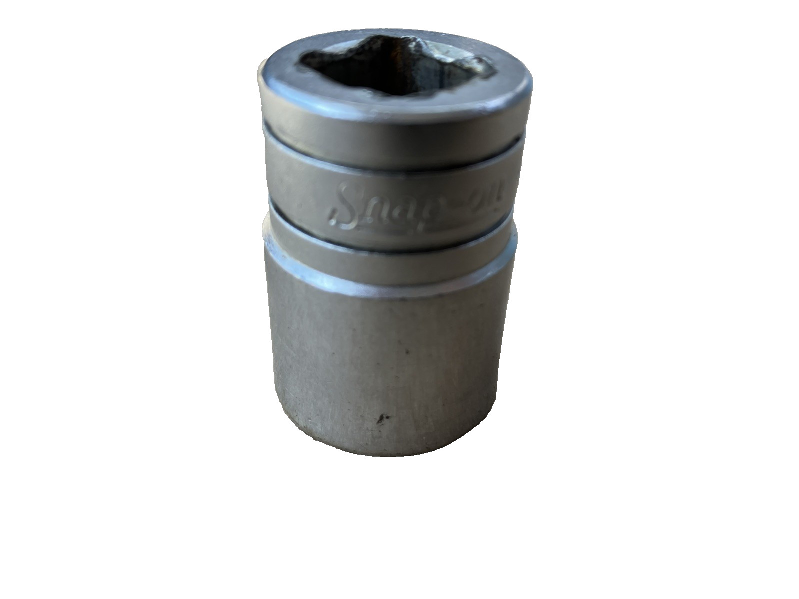 Snap-On Shallow Chrome Socket TW241 1/2 Dr 6Pt SAE 3/4 Flank Dr USA Vtg