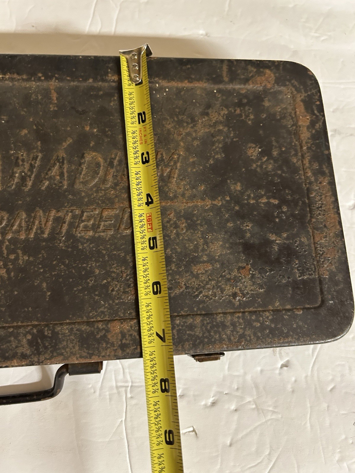 Vintage Pittsburgh Chrome Vanadium Socket Set Metal Box MISSING 3 Pieces