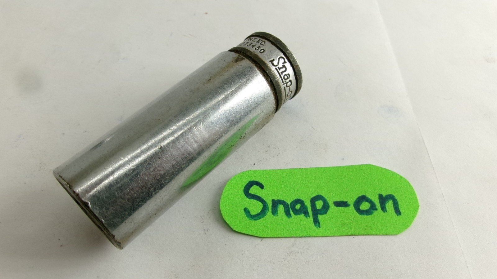 Snap-on tools 3/8″ drive 18mm metric 6 point Deep Socket SFSM18 Nice!