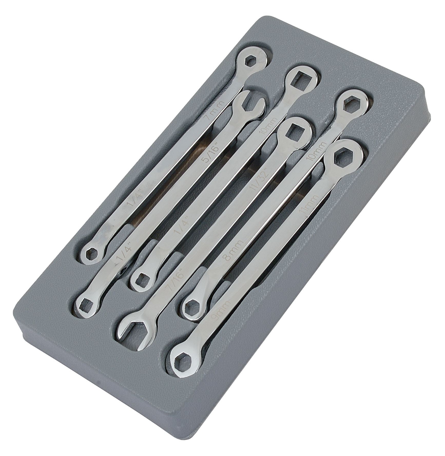6 Piece Brake Spanner Tool Set – Square And Hex – Metric And Imperial
